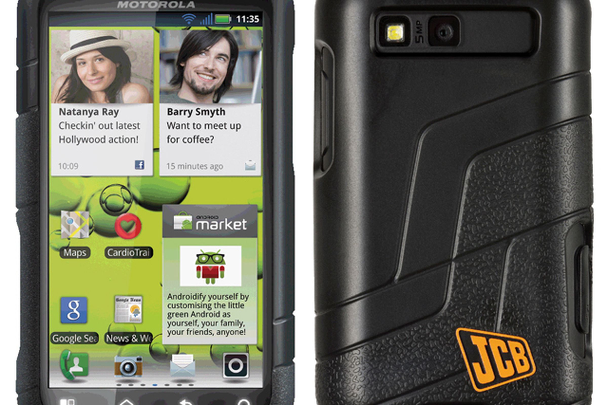 Motorola Defy+ JCB Edition