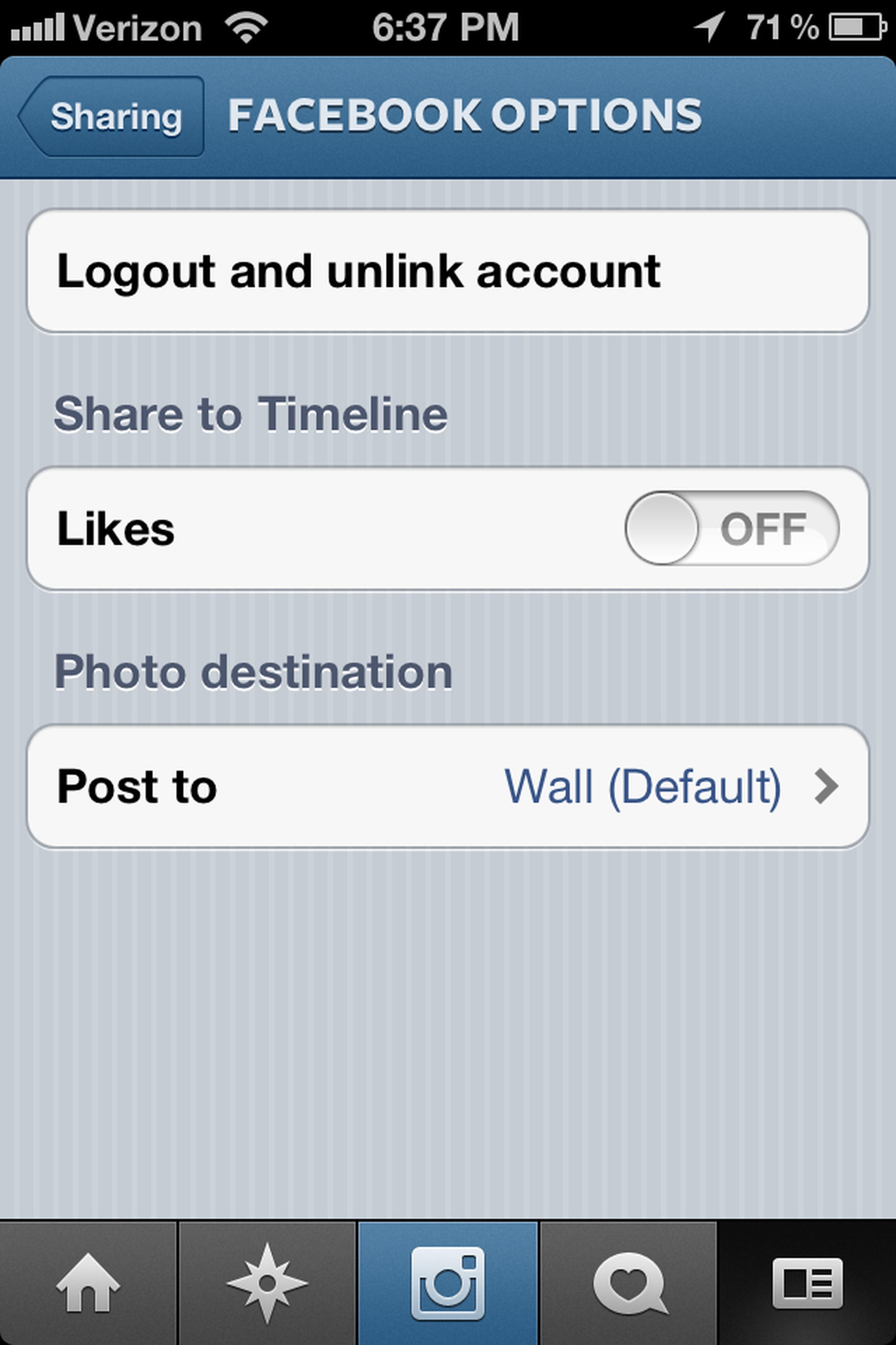 Instagram 2.5 for iPhone photos