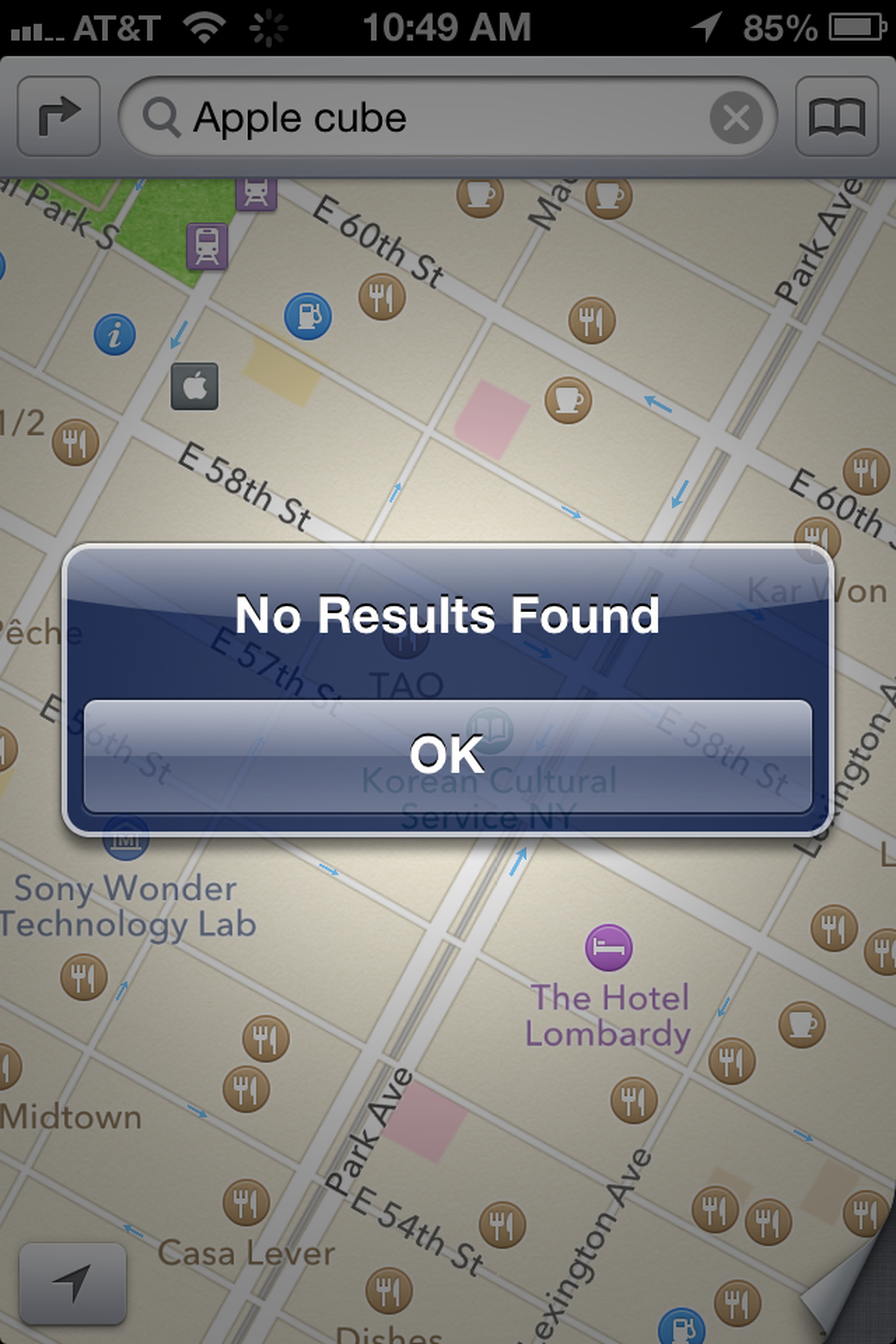 iOS 6 Maps fails
