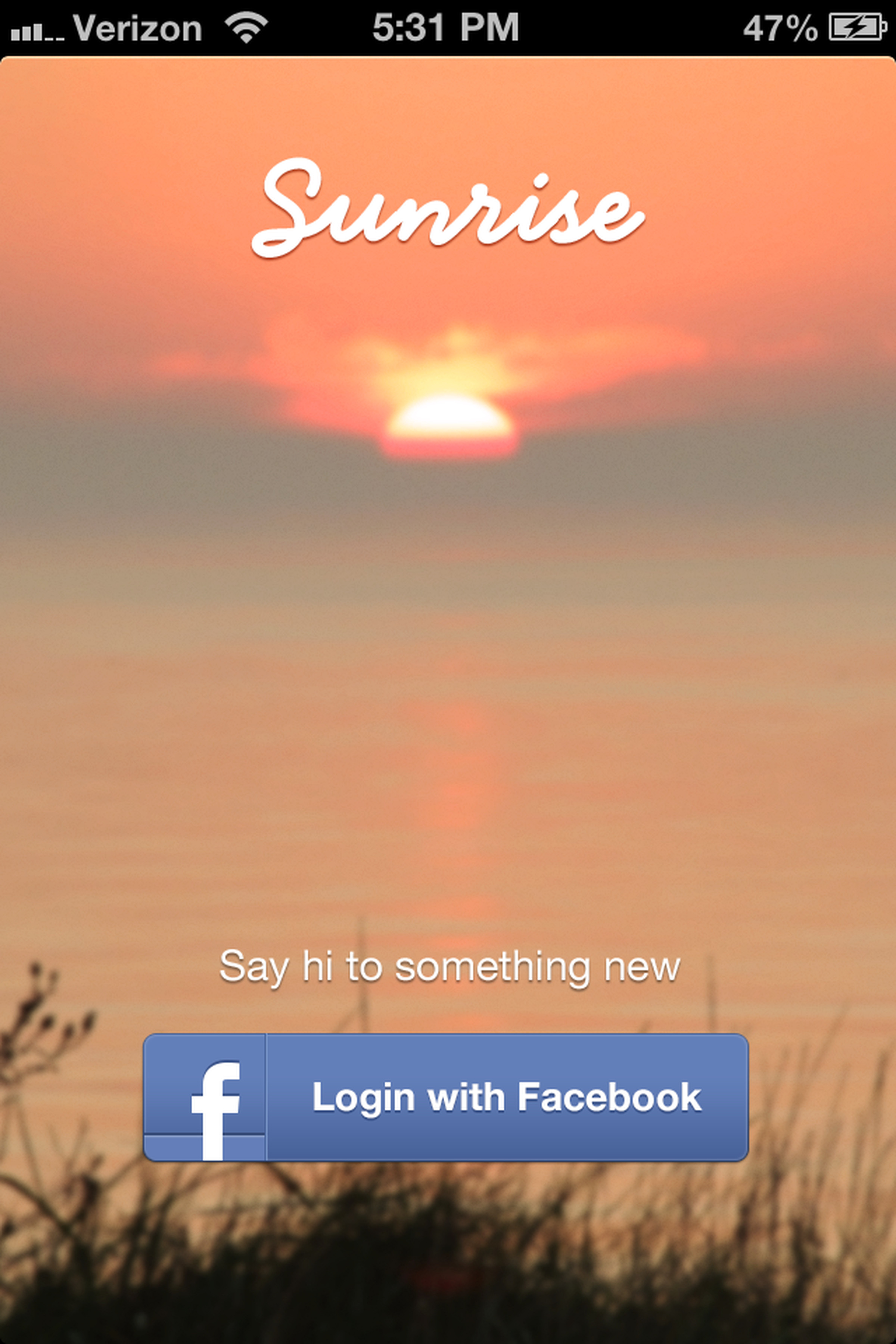 Sunrise for iPhone screenshots