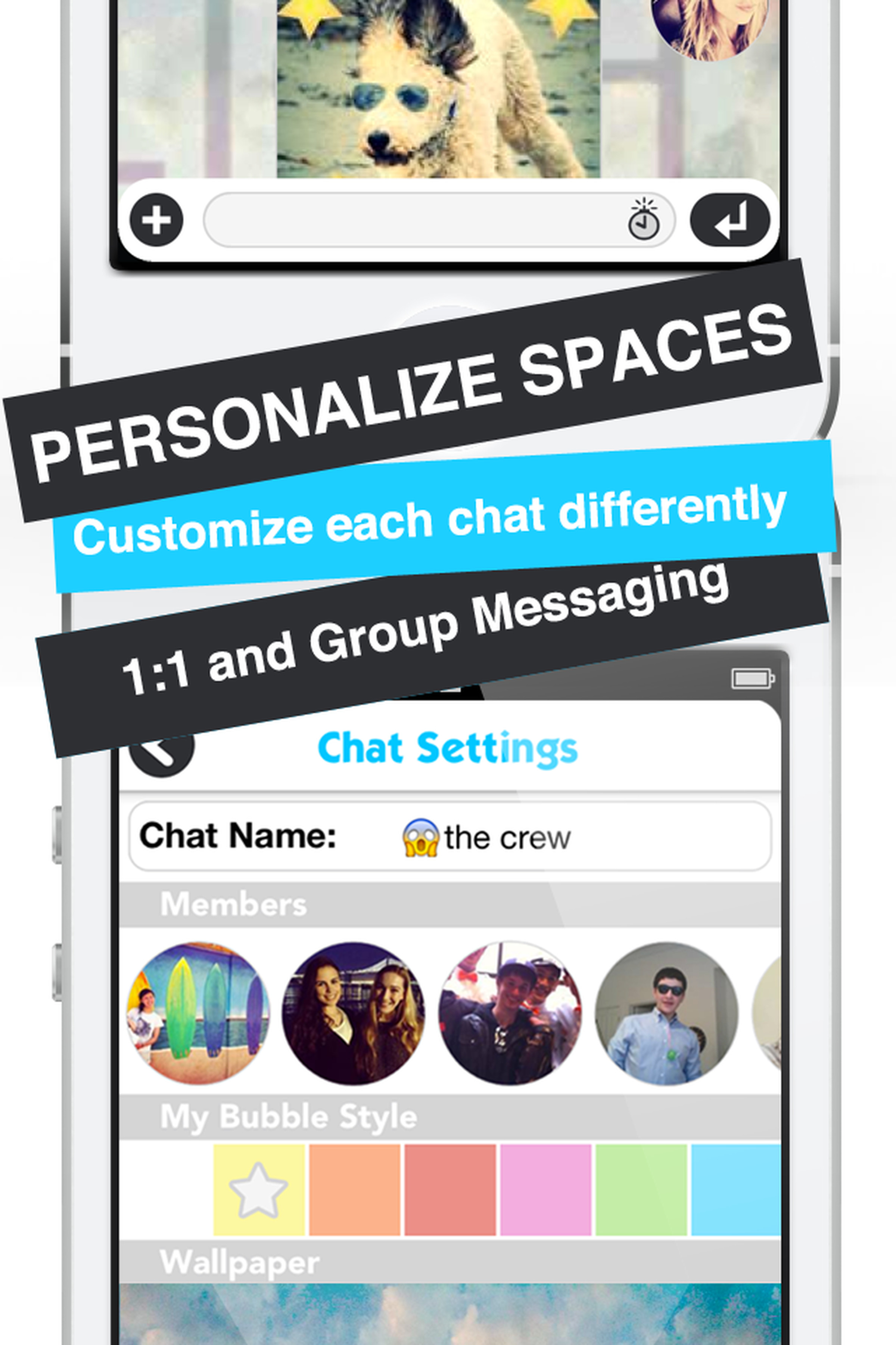 Squawk Messenger for iPhone screenshots
