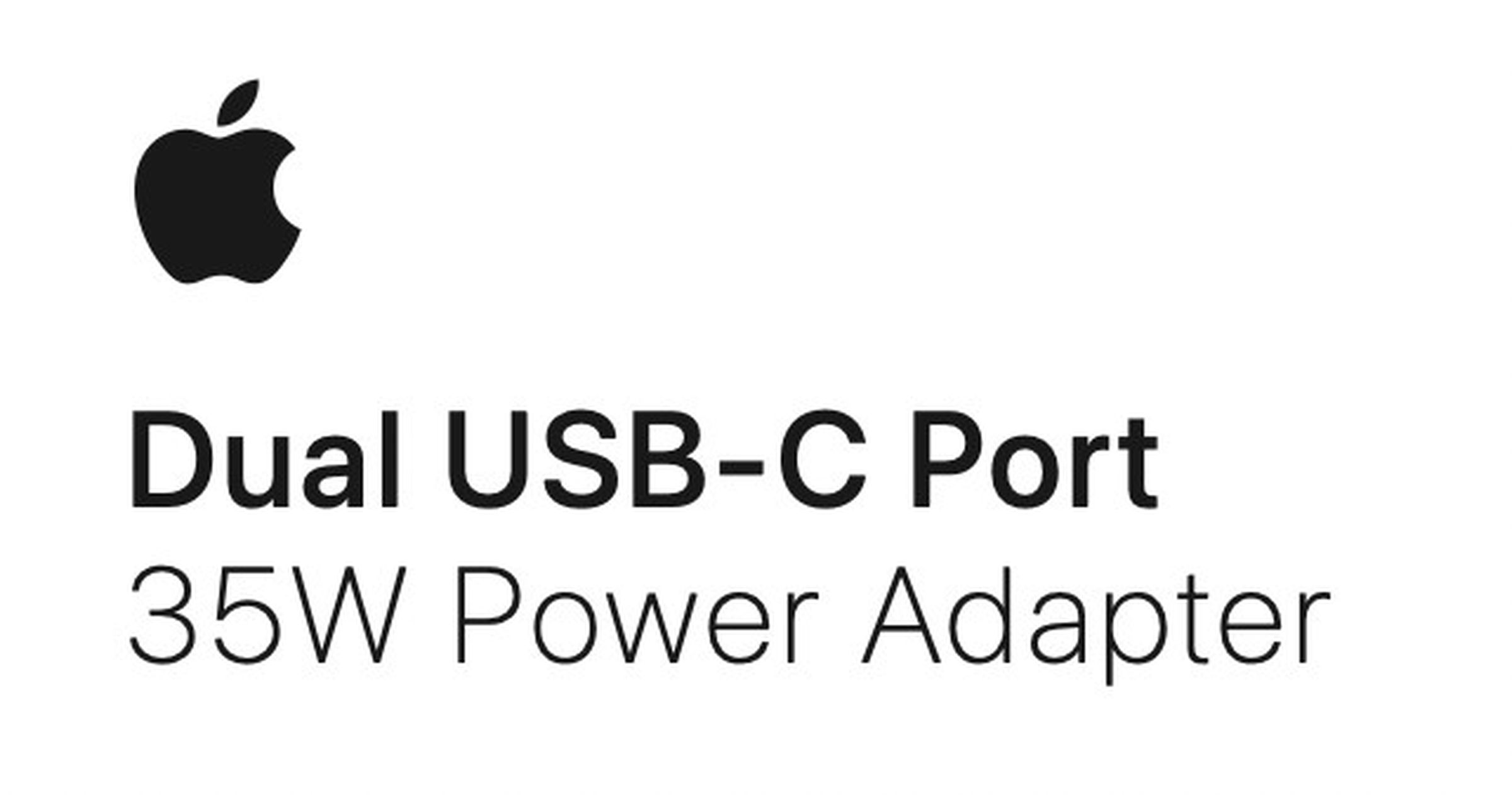 9to5Mac screenshotted an official support document confirming the name “Dual USB-C Port 35W Power Adapter”
