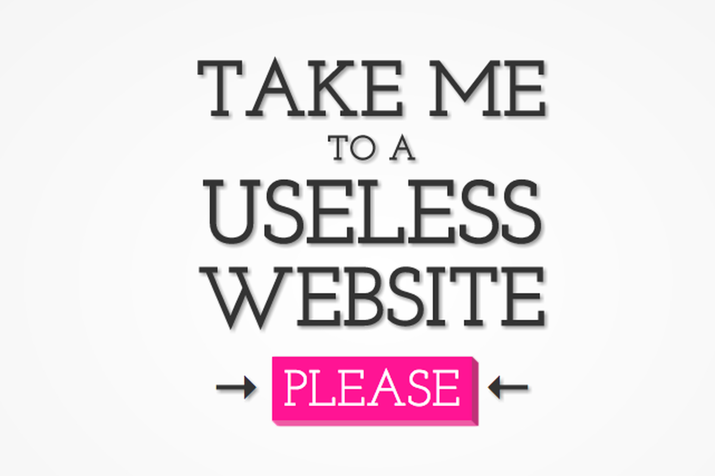 The useless web