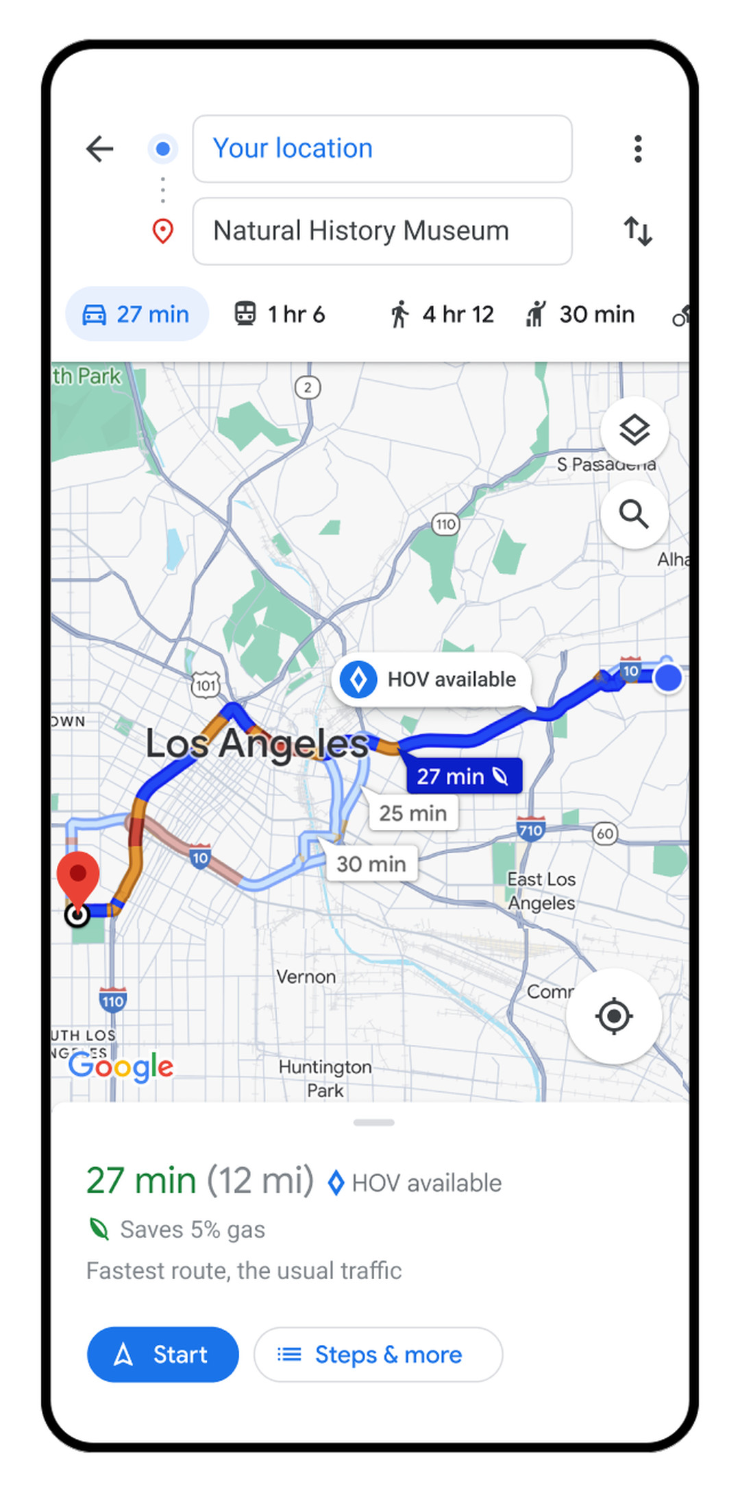 Google Maps的導航正在進行改造：更新的顏色、更逼真的建築物，以及更多的高速公路出口詳細訊息。