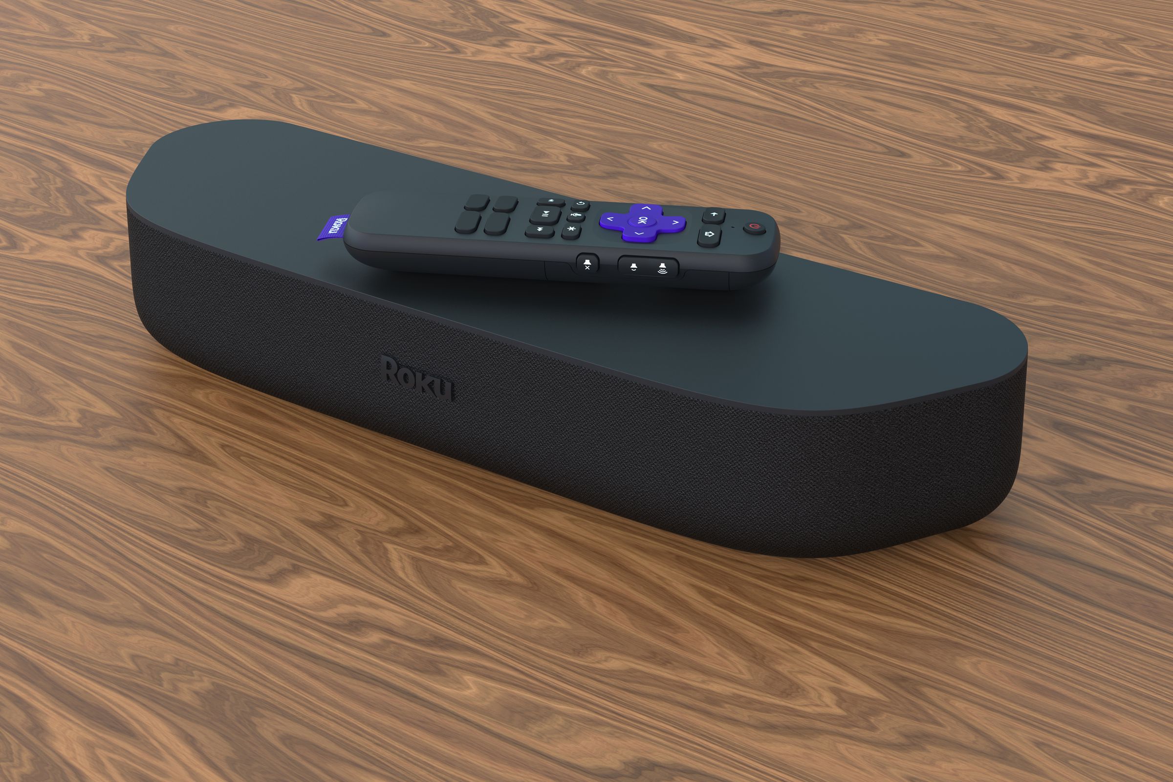 The Streambar includes one of Roku’s voice remotes.