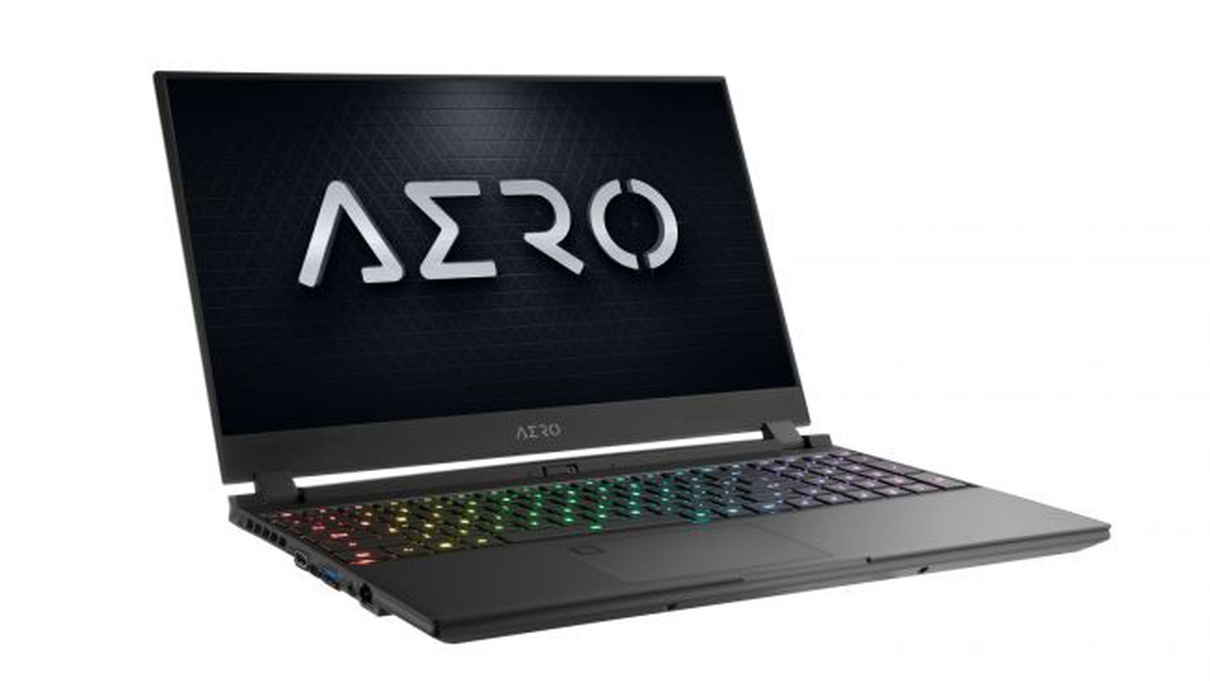 The Aero 15 (pictured) can be configured with either a 4K AMOLED display or a 240Hz HD panel.