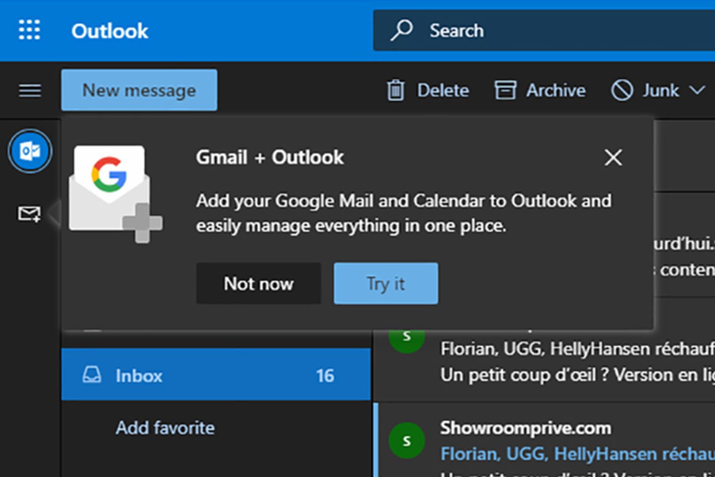 Microsoft is bringing Gmail, Google Drive, and Calendar to
