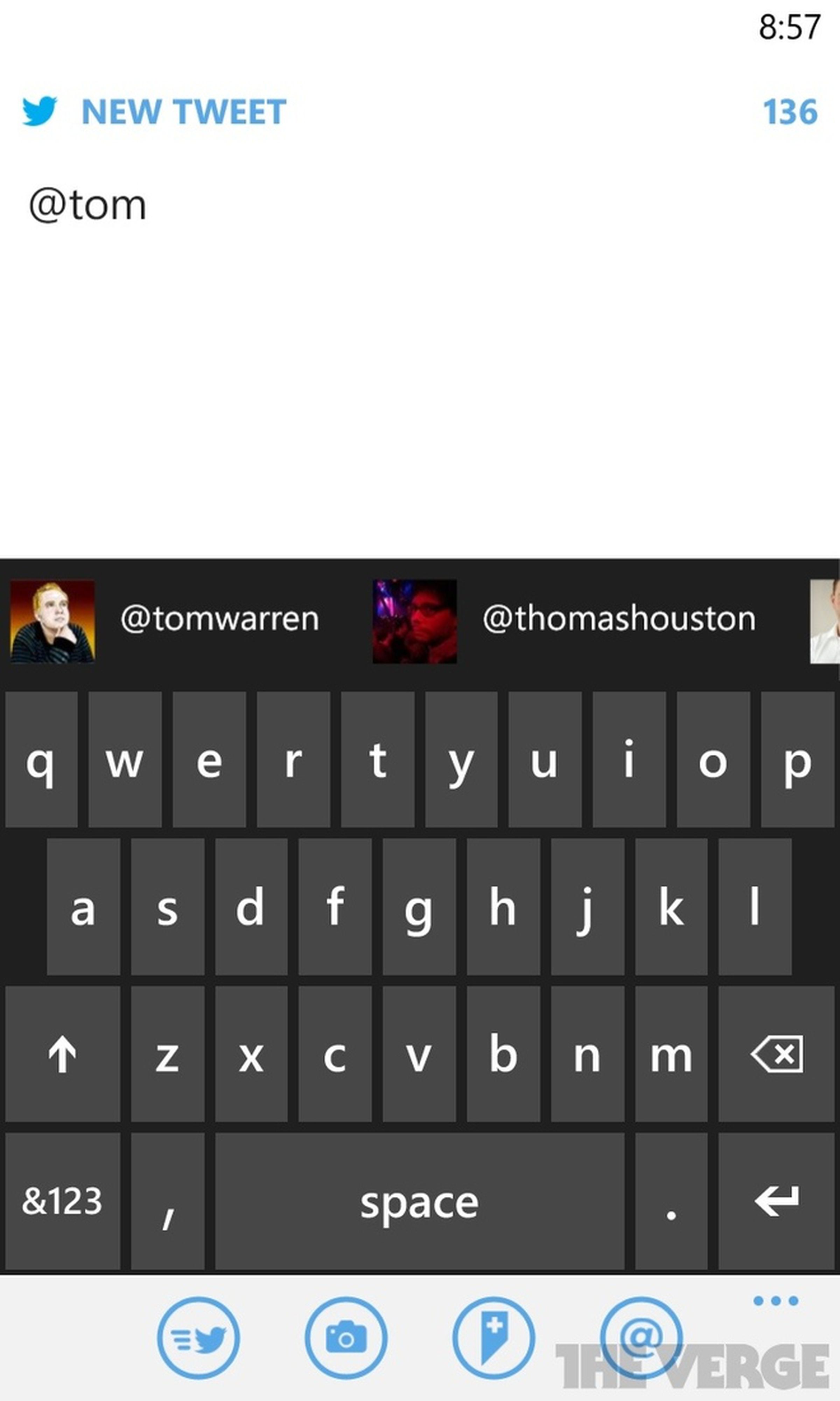 Twitter for Windows Phone screenshots