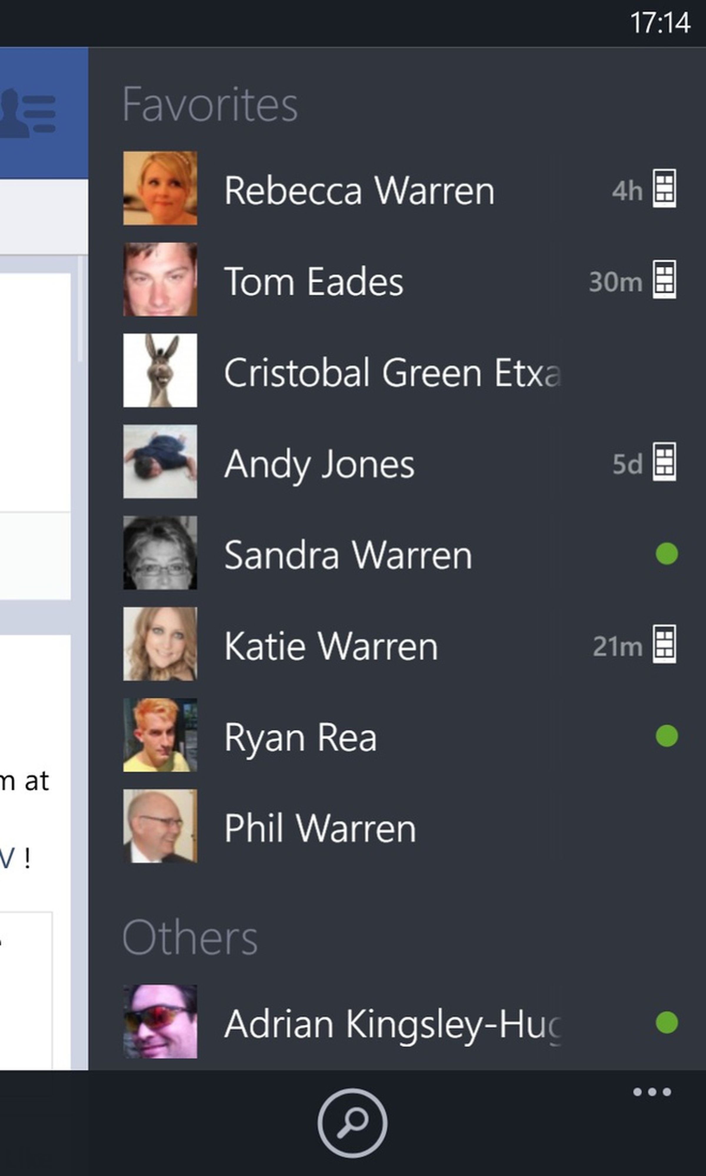 Facebook for Windows Phone 8 beta screenshots
