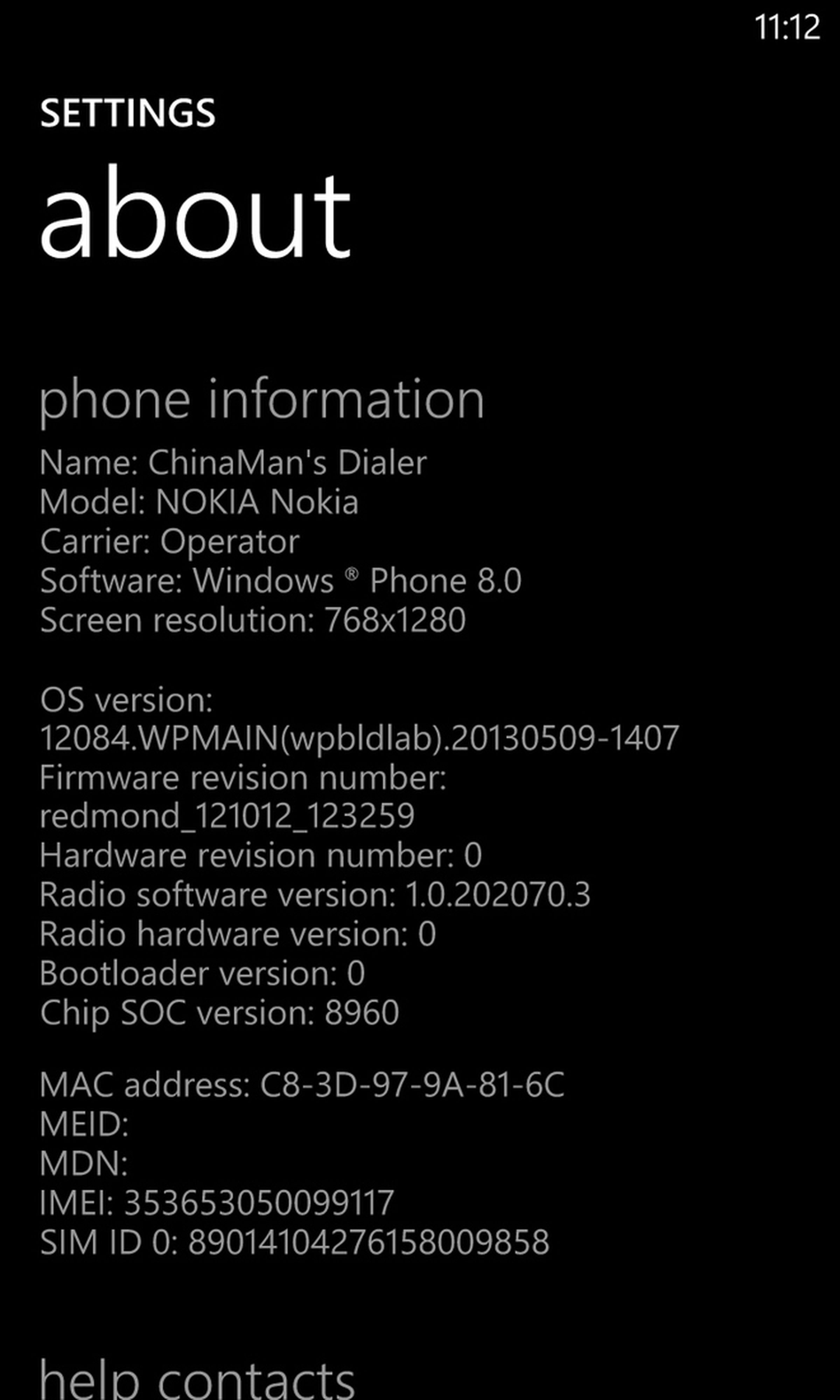 Windows Phone leaked screenshots