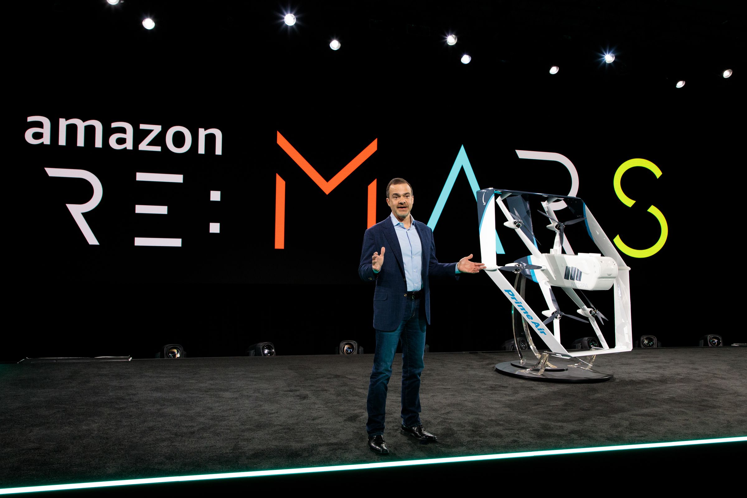 Amazon unveiled the latest version of its drone last year.