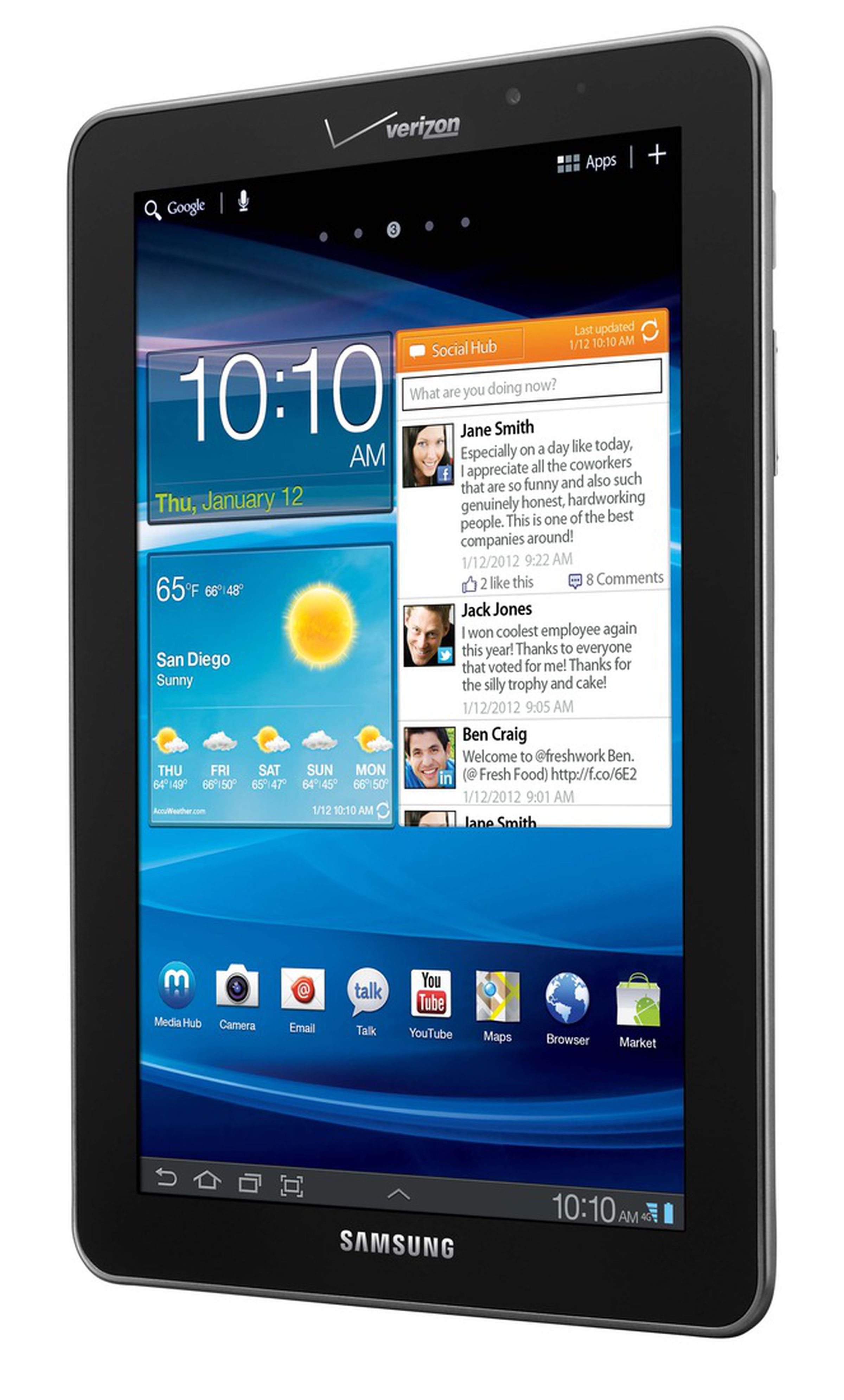 Samsung Galaxy Tab 7.7 for Verizon press pictures