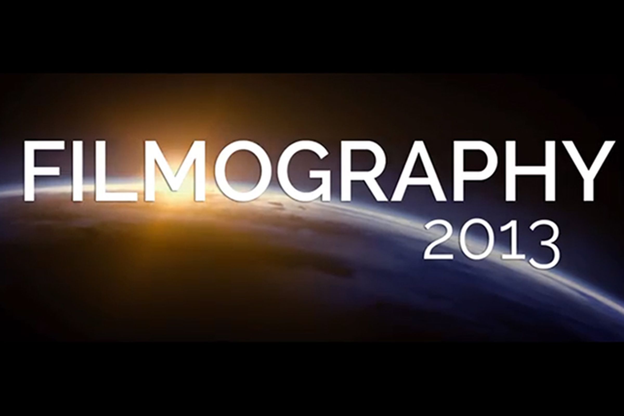 filmography 2013