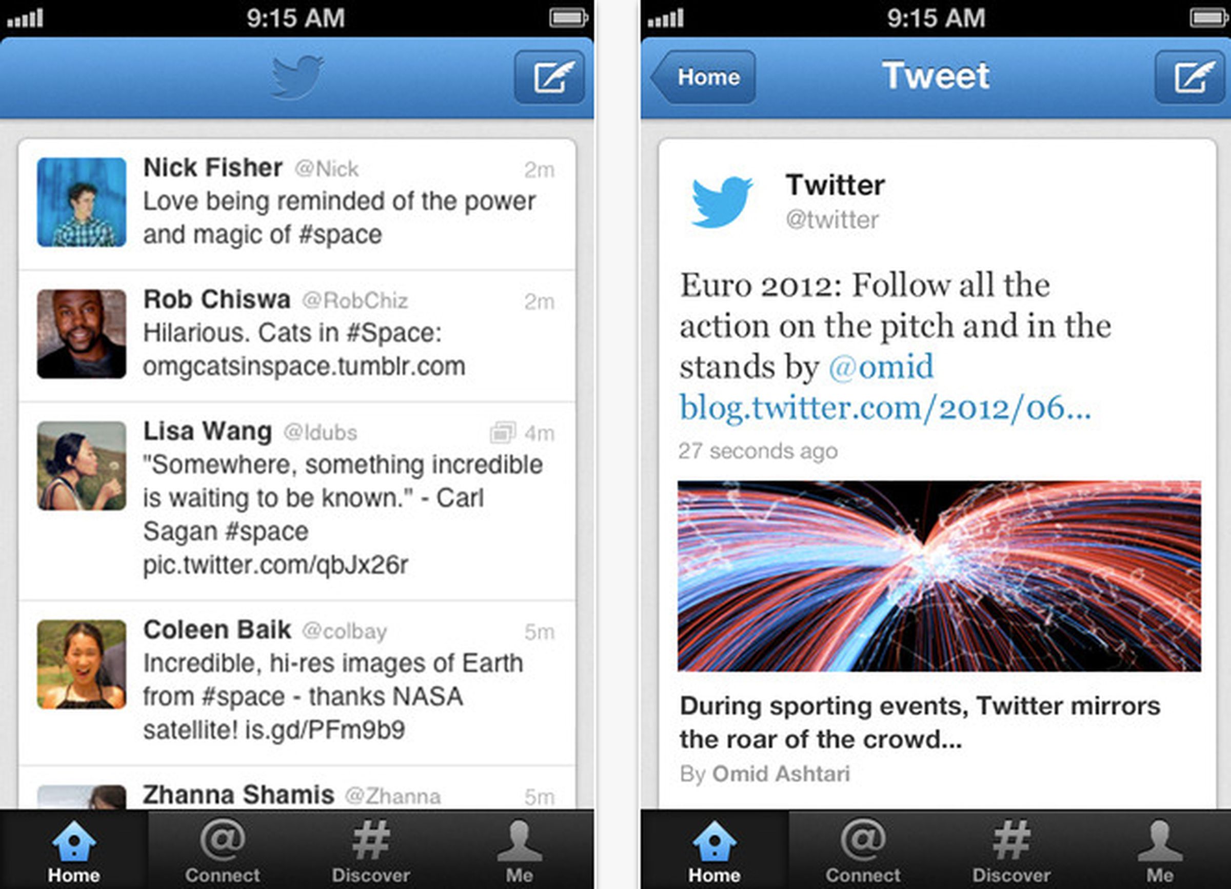 Twitter 4.3 for iOS and 3.3 for Android images