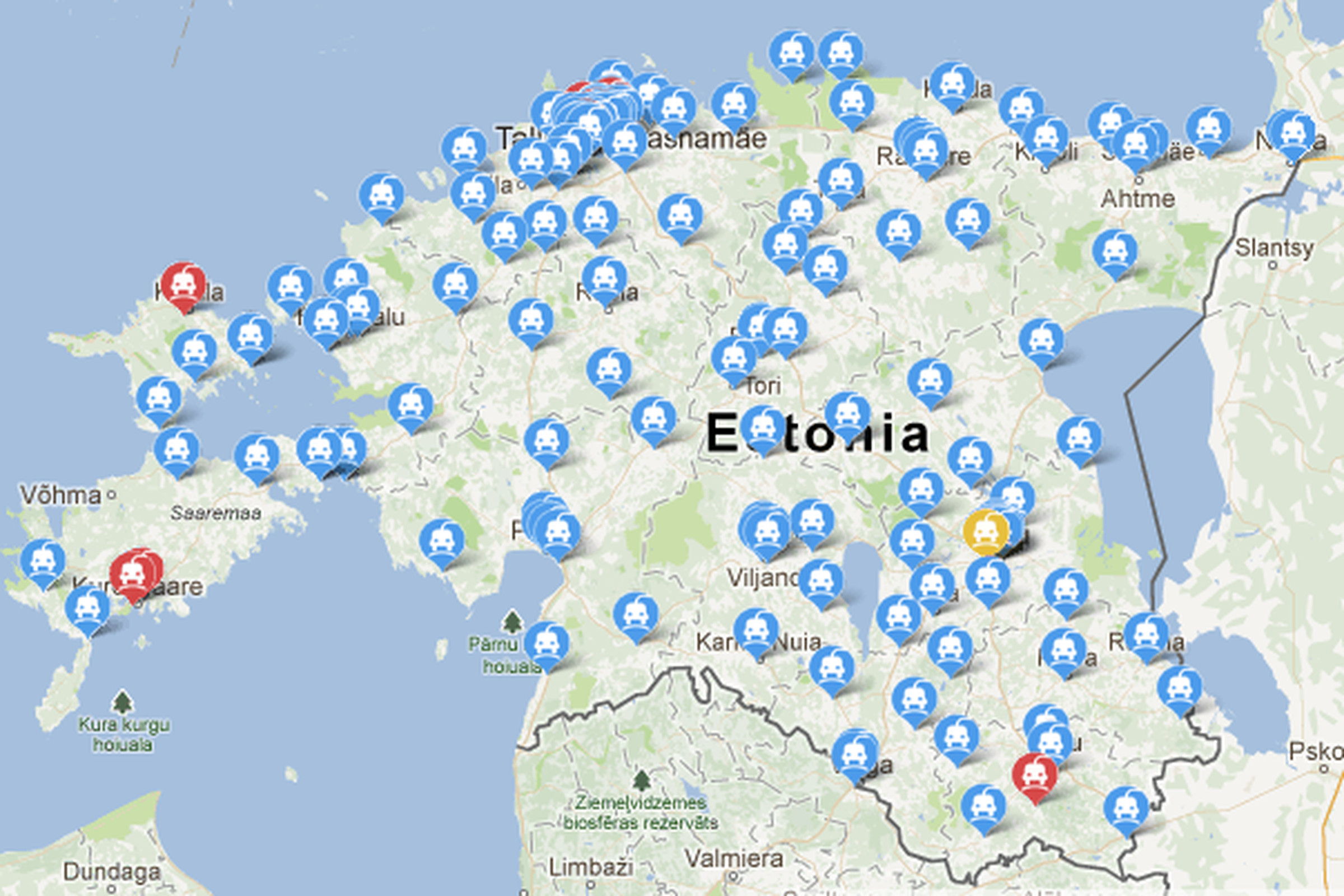 Estonia EV network