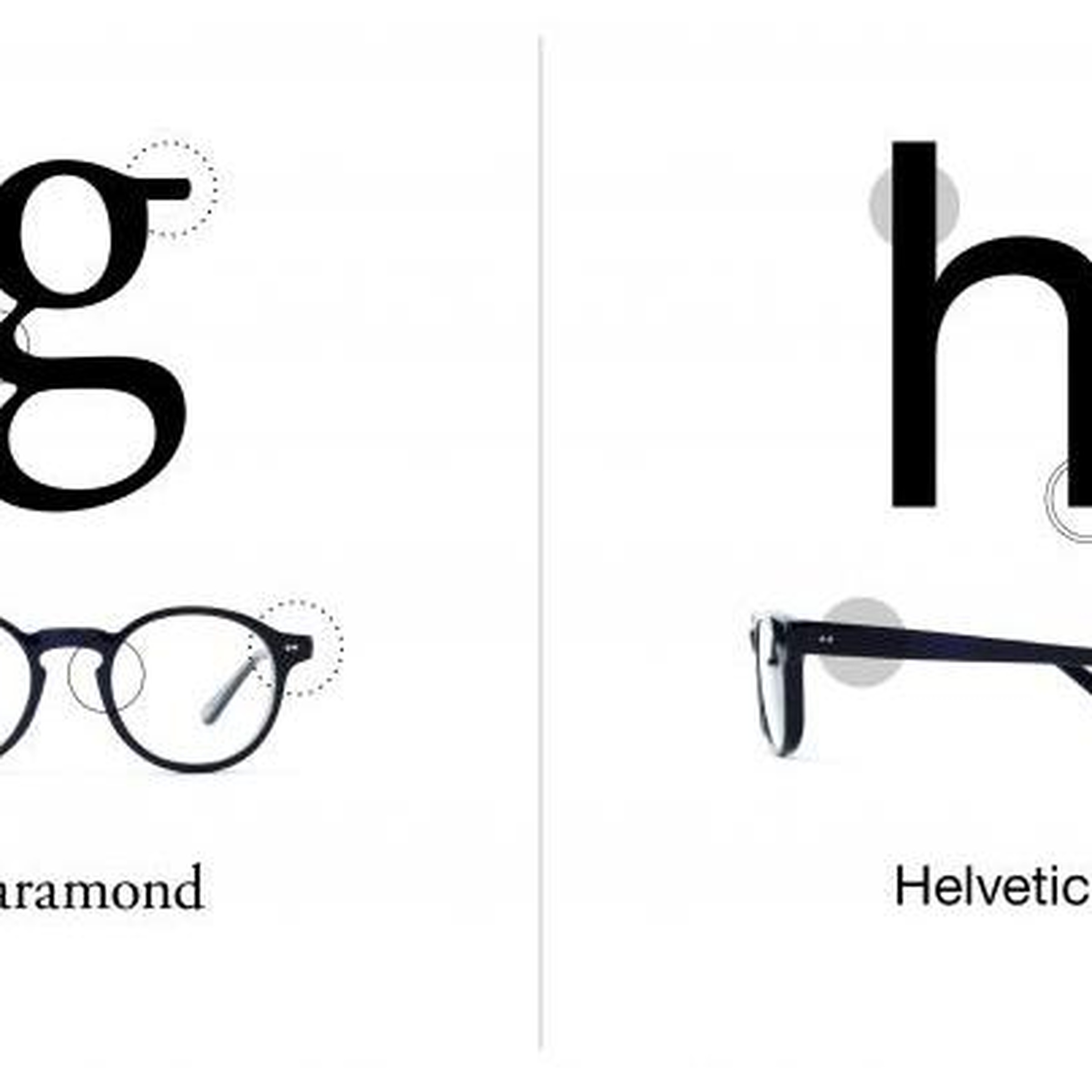 TYPE typography glasses