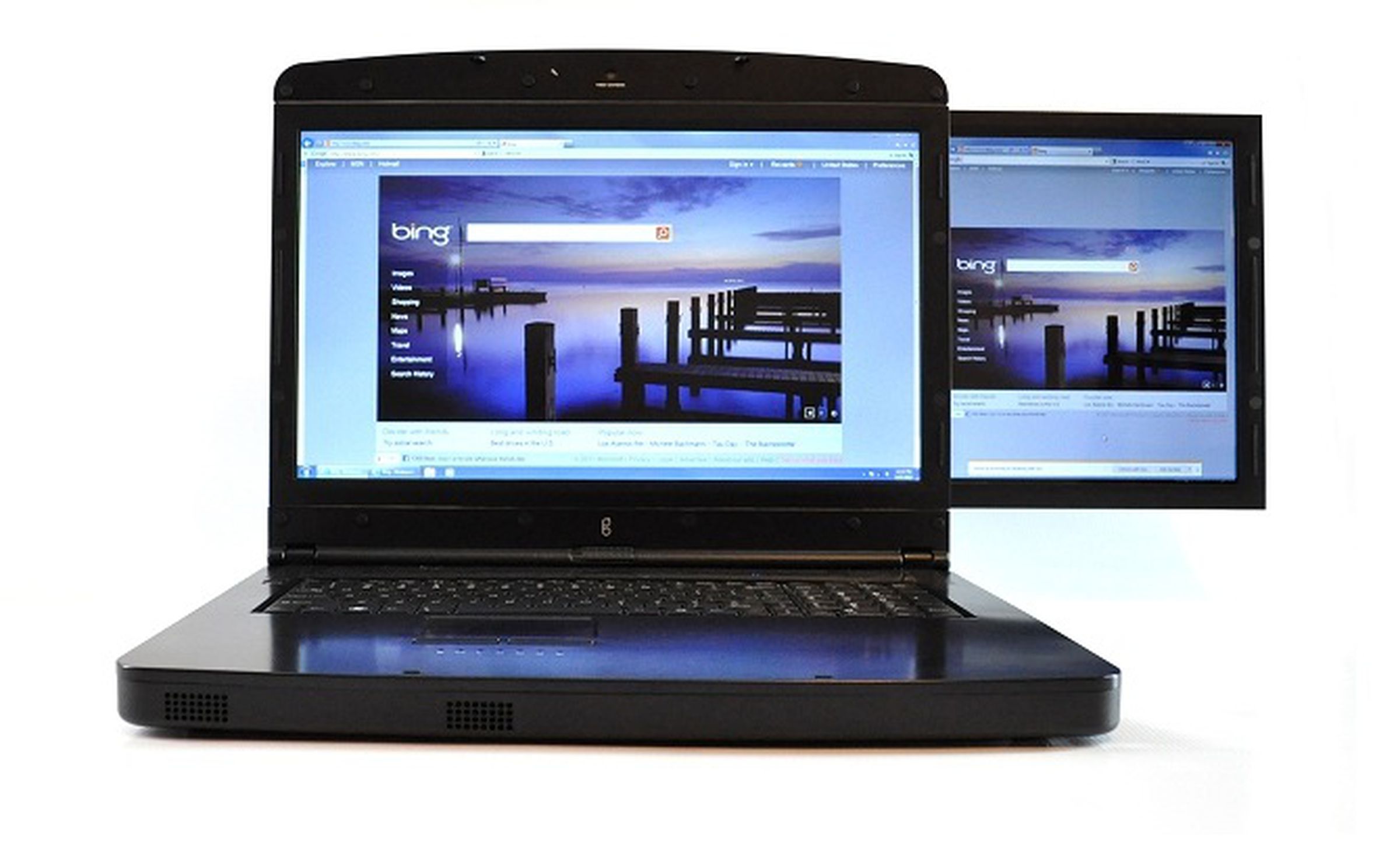 gScreen dual 17-inch monitor spacebook laptop pictures