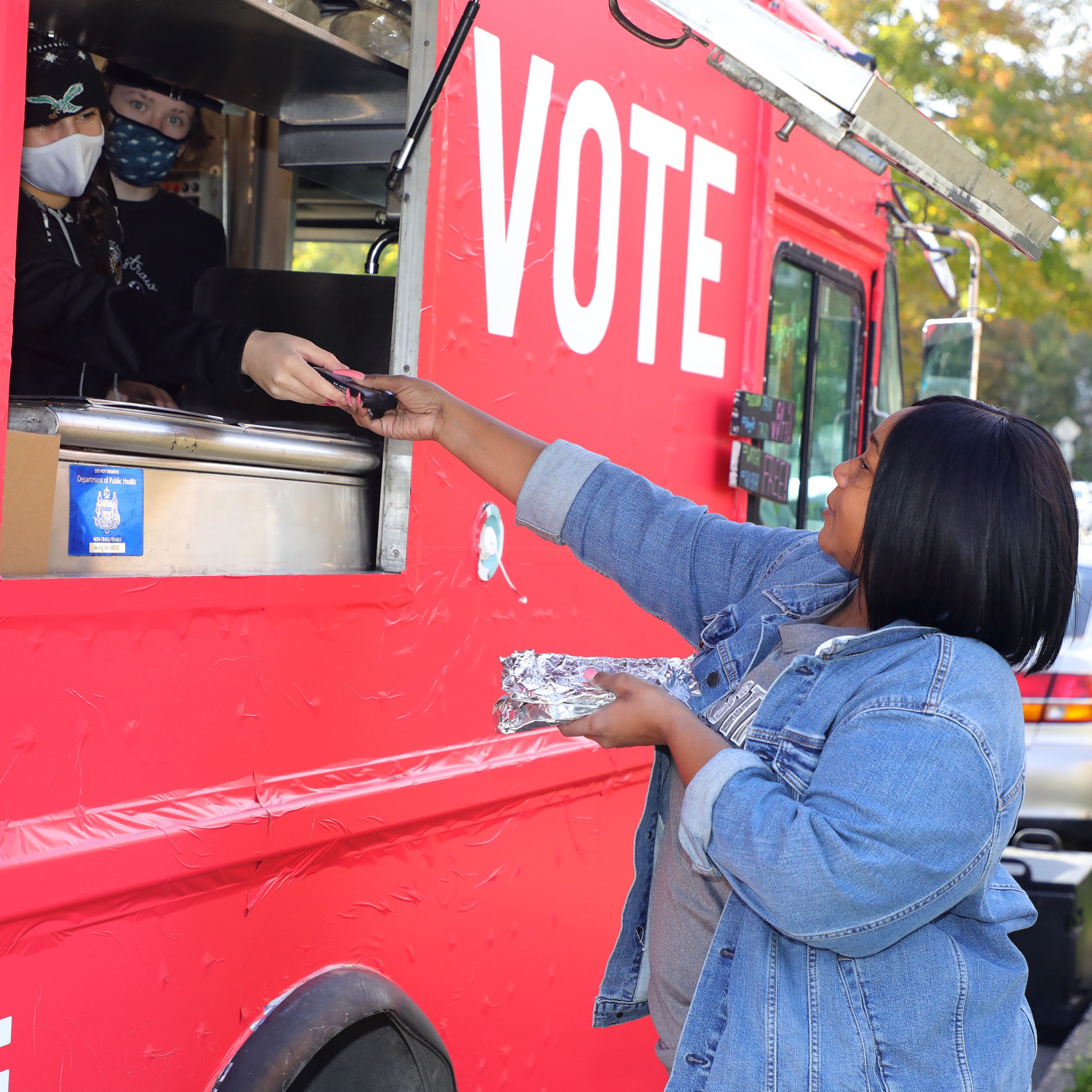 Vote.org Food Trucks Deliver Tacos And Water To Philadelphia Voters In Line On Election Day