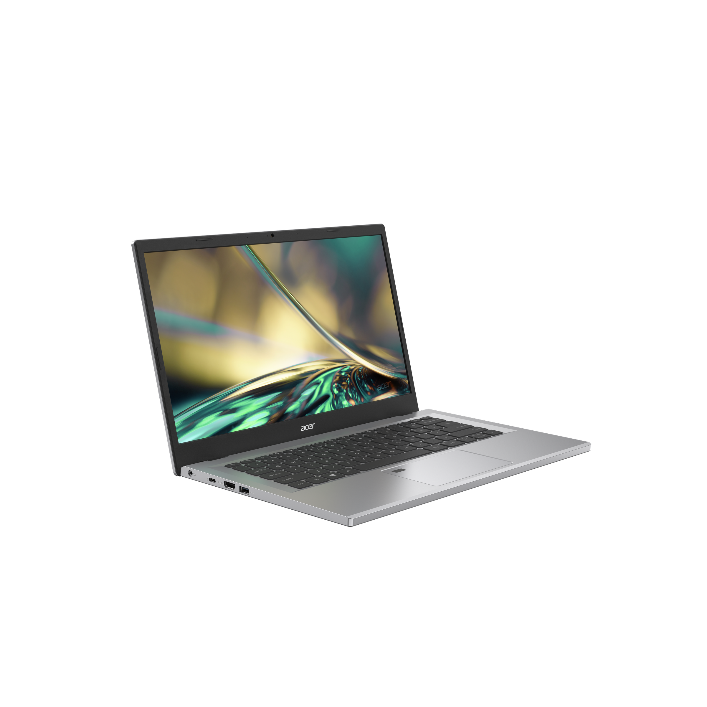 The Acer Aspire 3 open on a white background.
