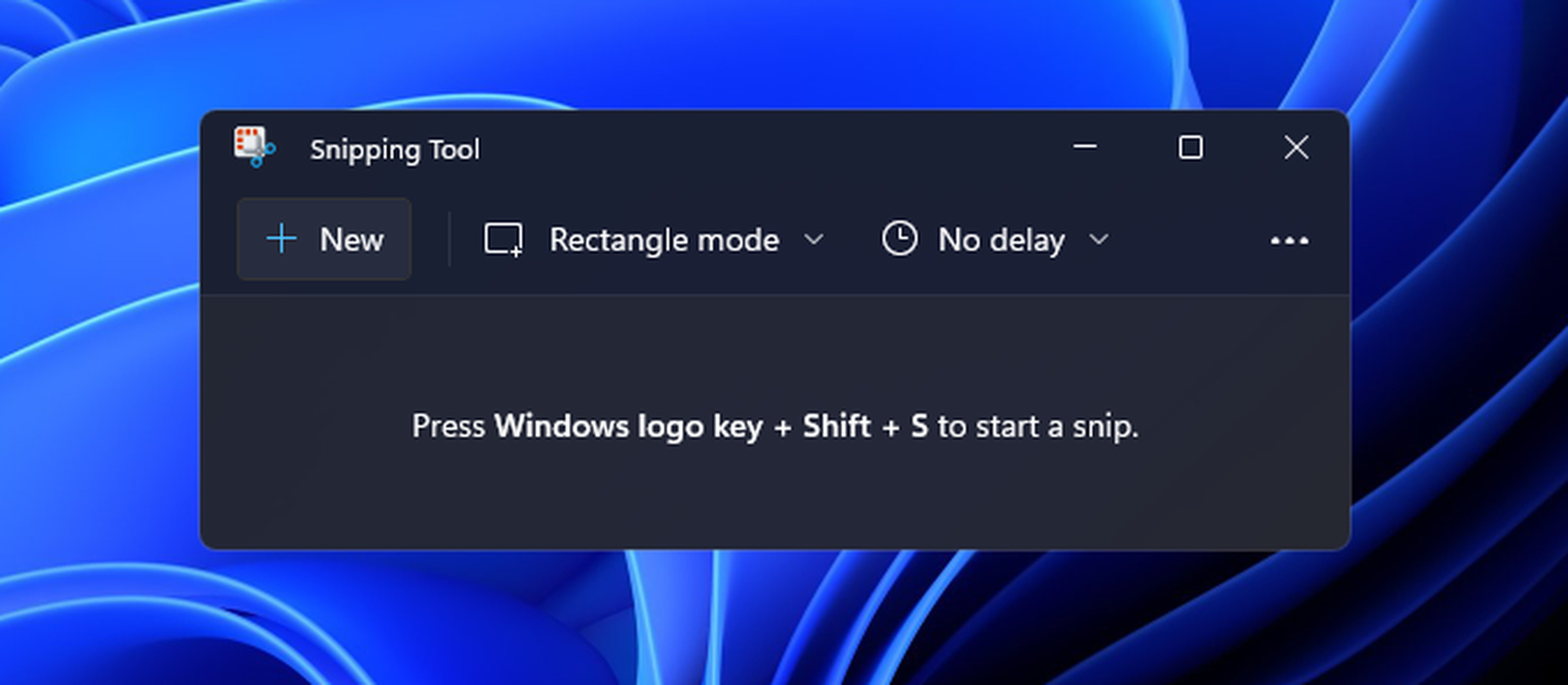 The updated Snipping Tool now has a dark mode.