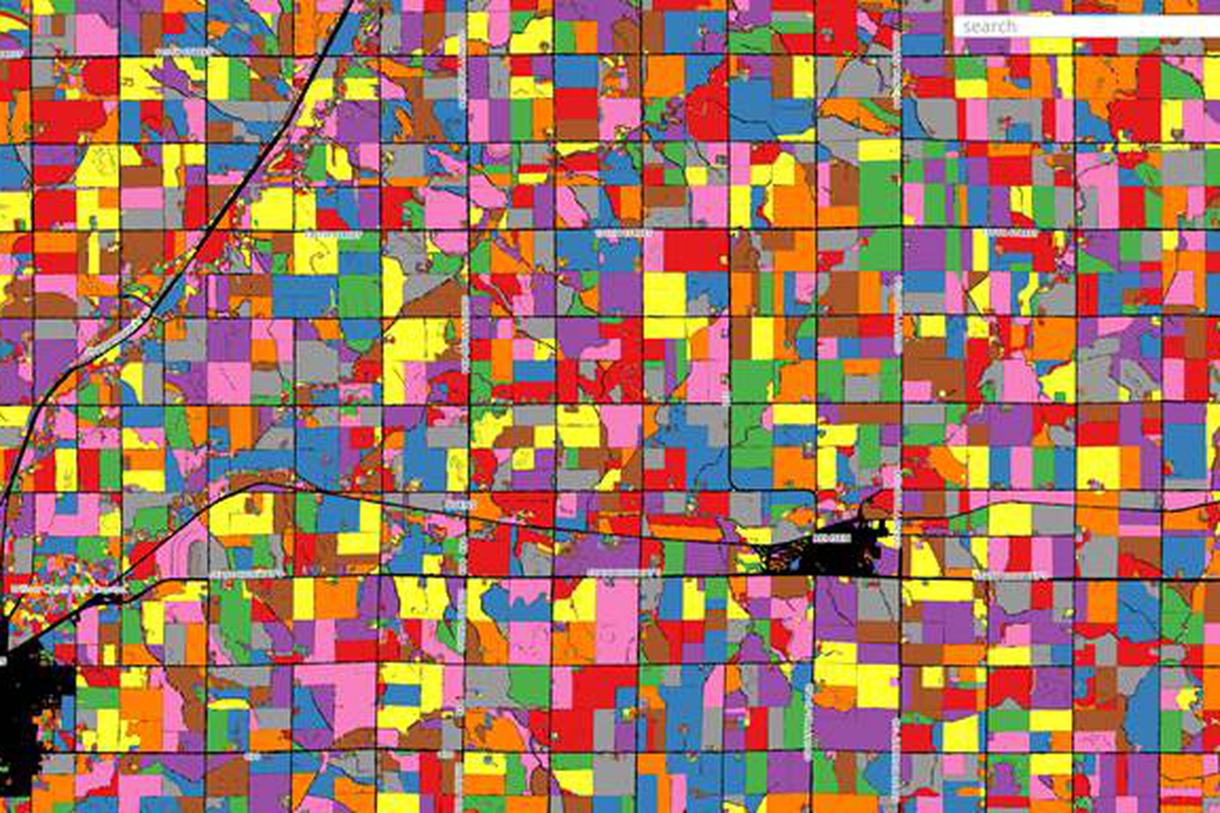 Descartes uses machine learning to segment different crop fields