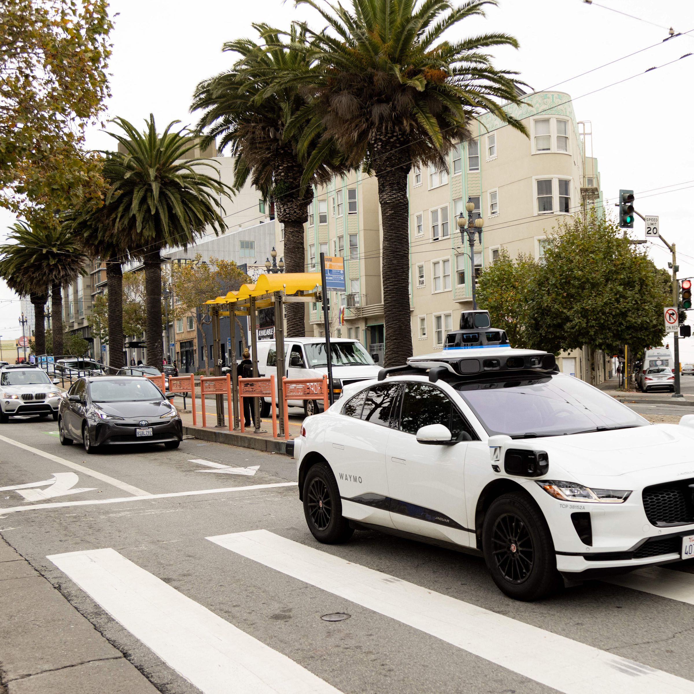 Waymo autonomous vehicle in San Francisco