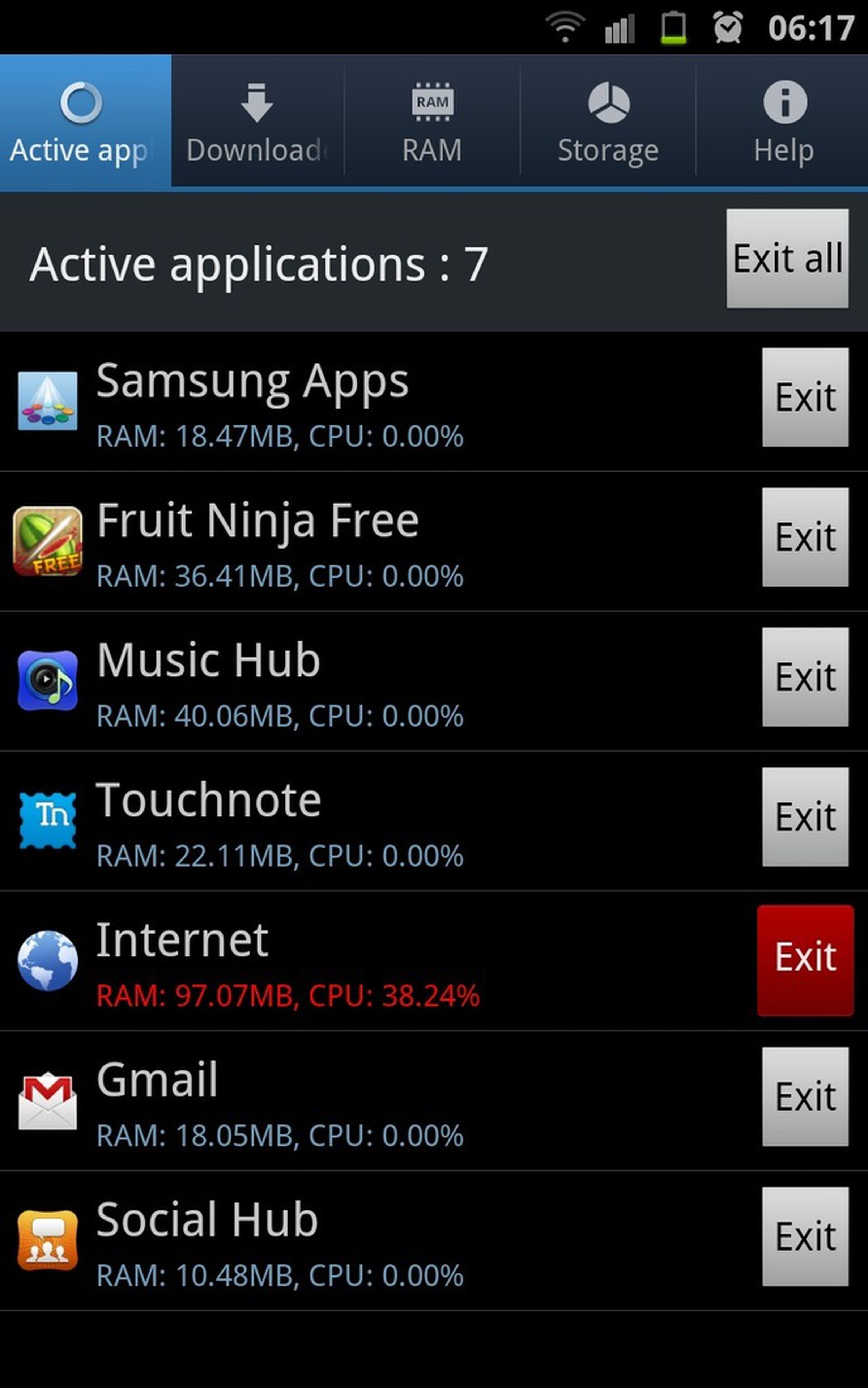 Galaxy Note screenshots