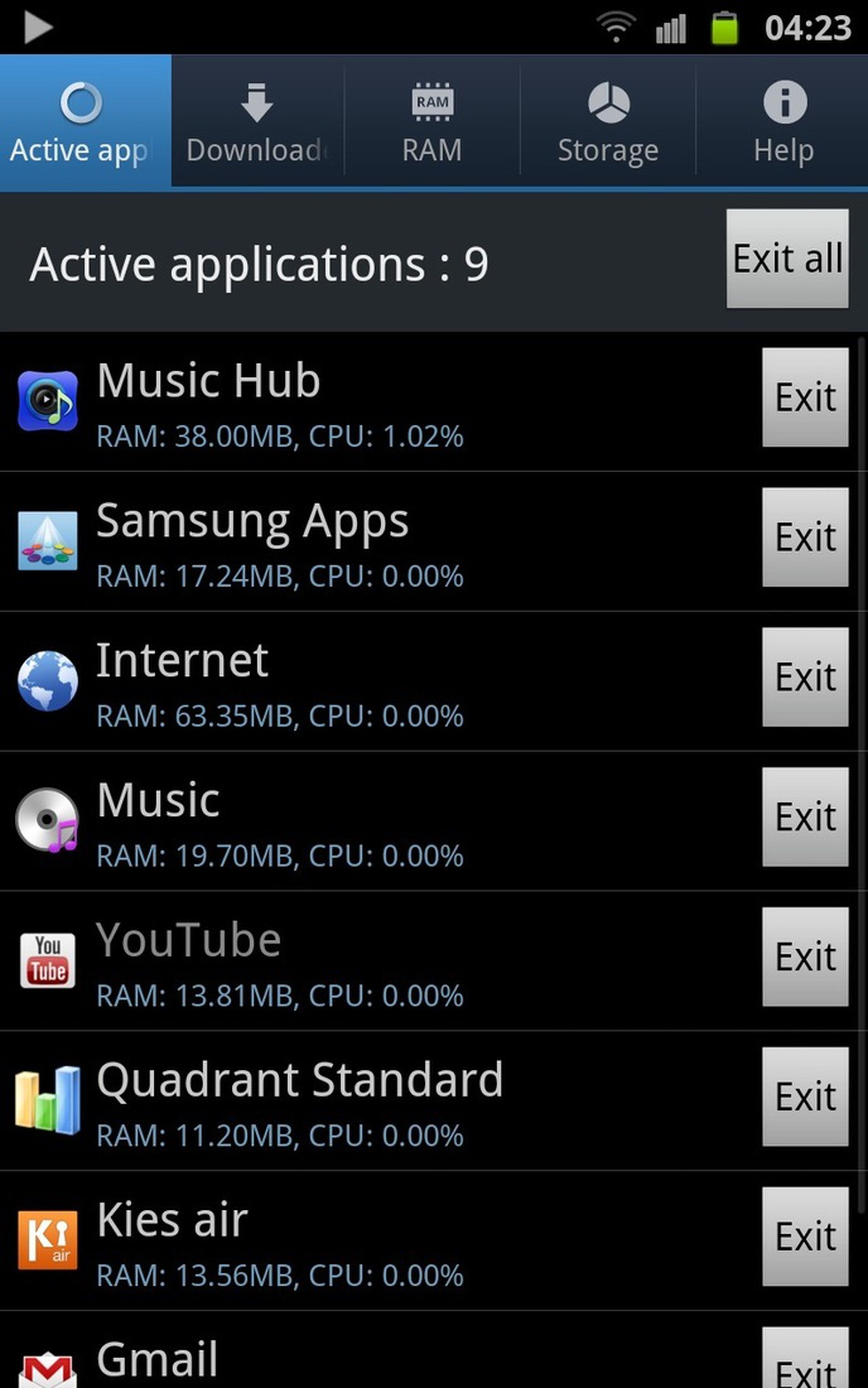 Galaxy Note screenshots