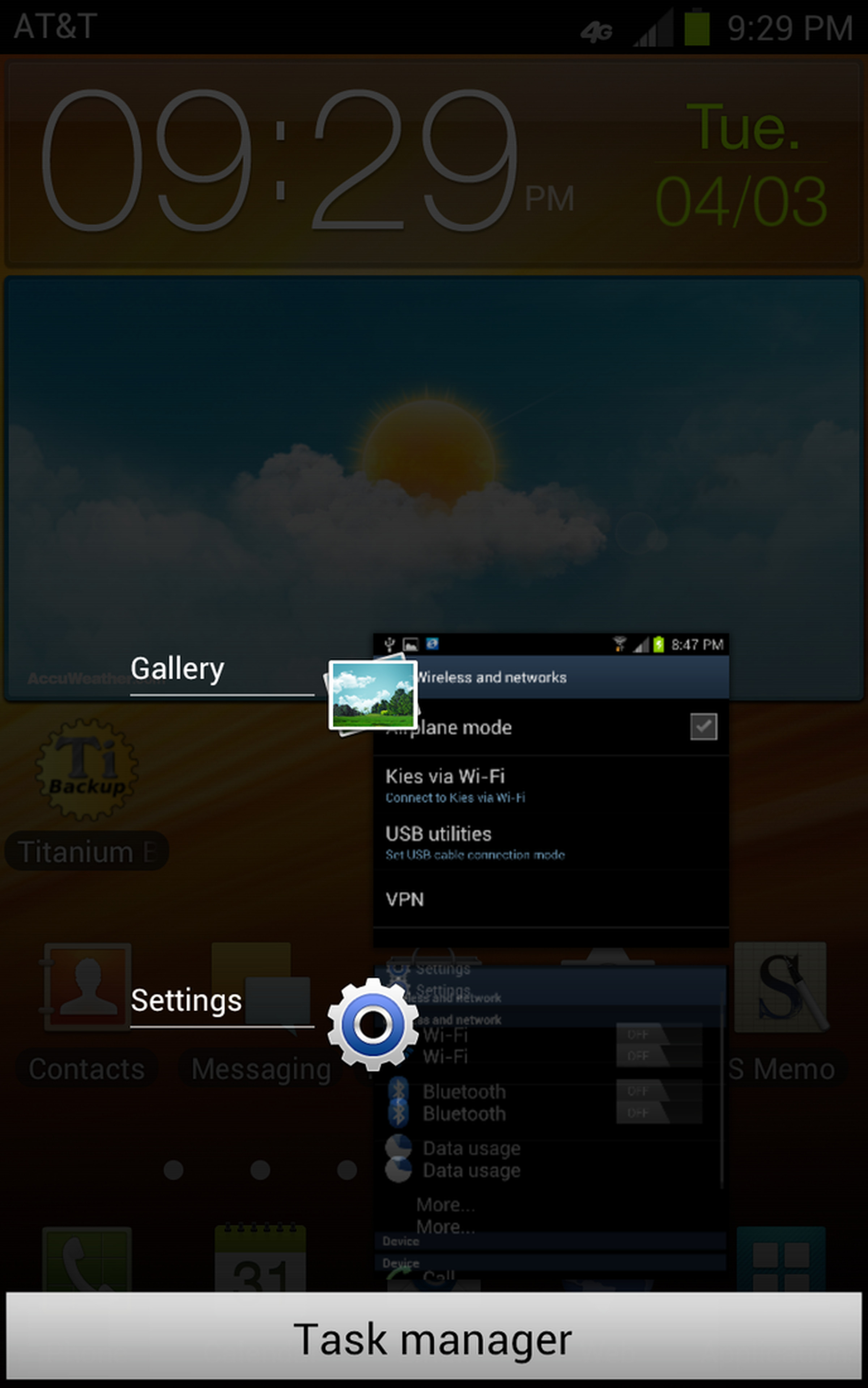 Samsung Galaxy Note Android 4.0 Screenshots