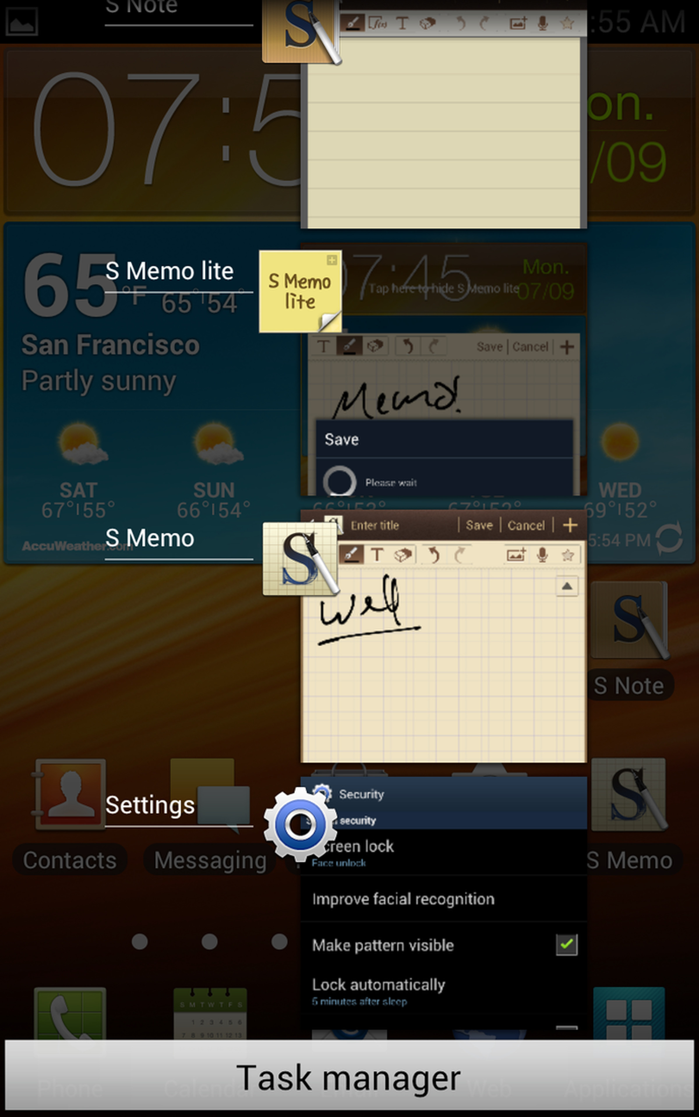 AT&T Samsung Galaxy Note Premium Suite screenshots