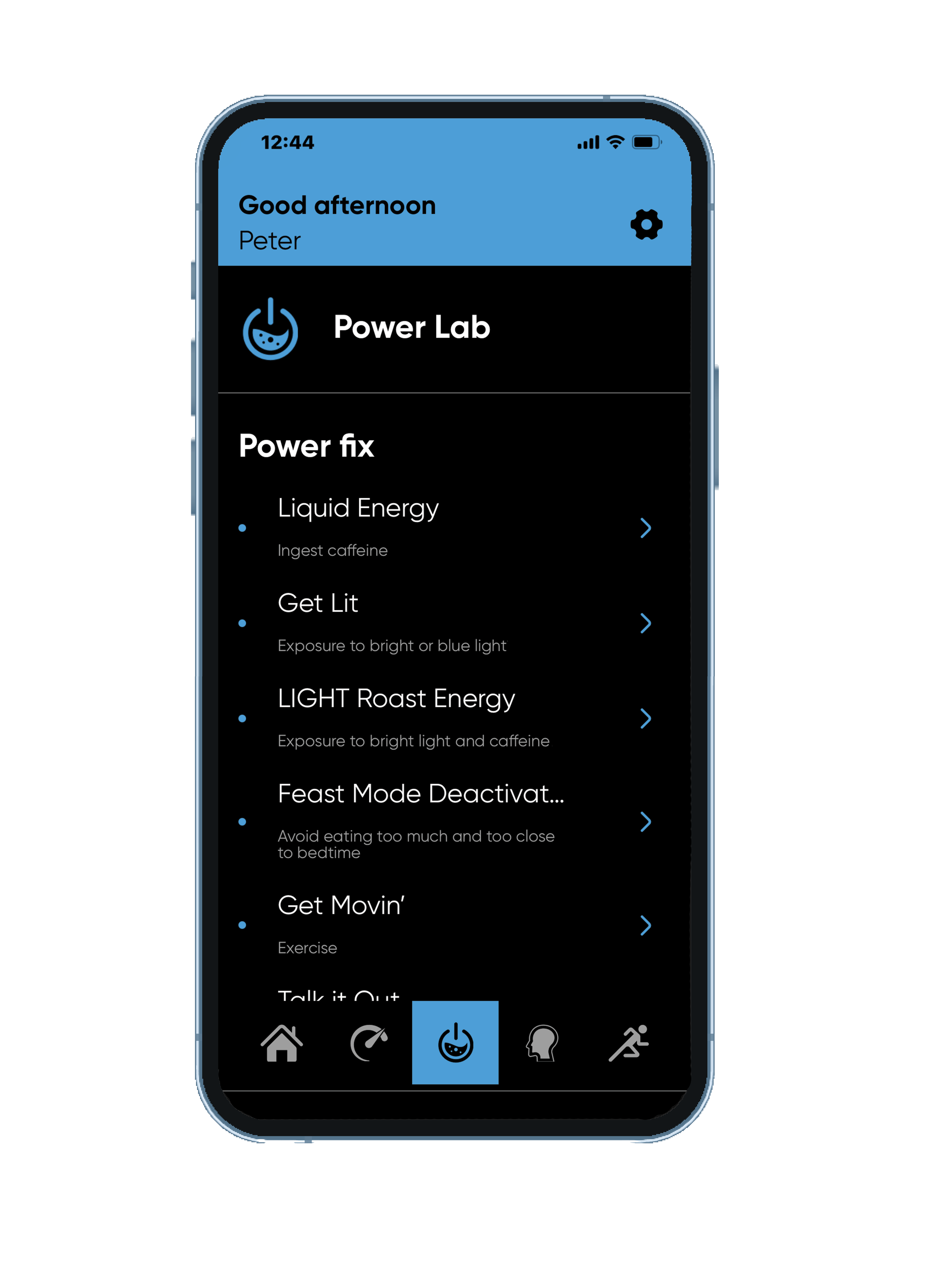 screenshot of Citizen’s CZ Smart YouQ app showing Power Fix suggestions