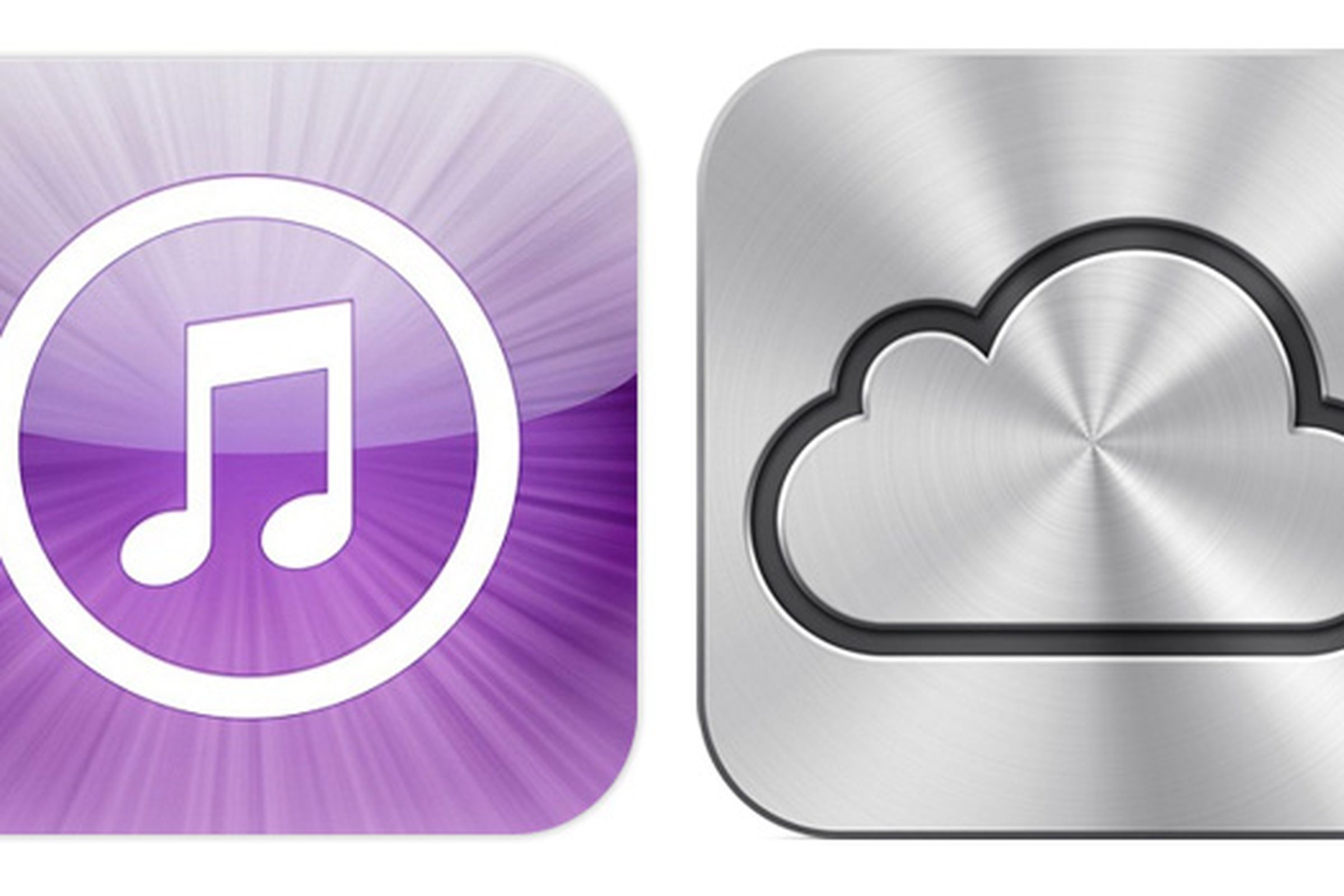 iTunes and iCloud logos