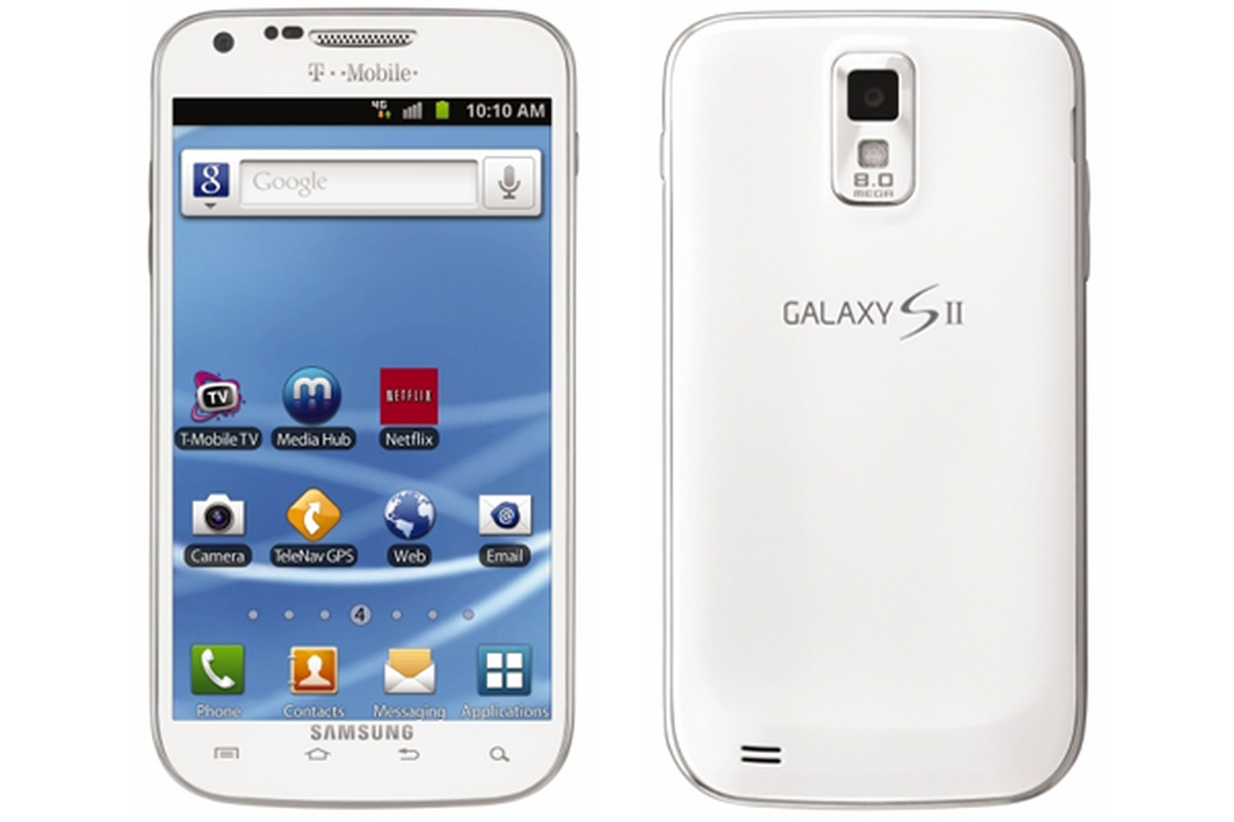 T-Mobile white Samsung Galaxy S II