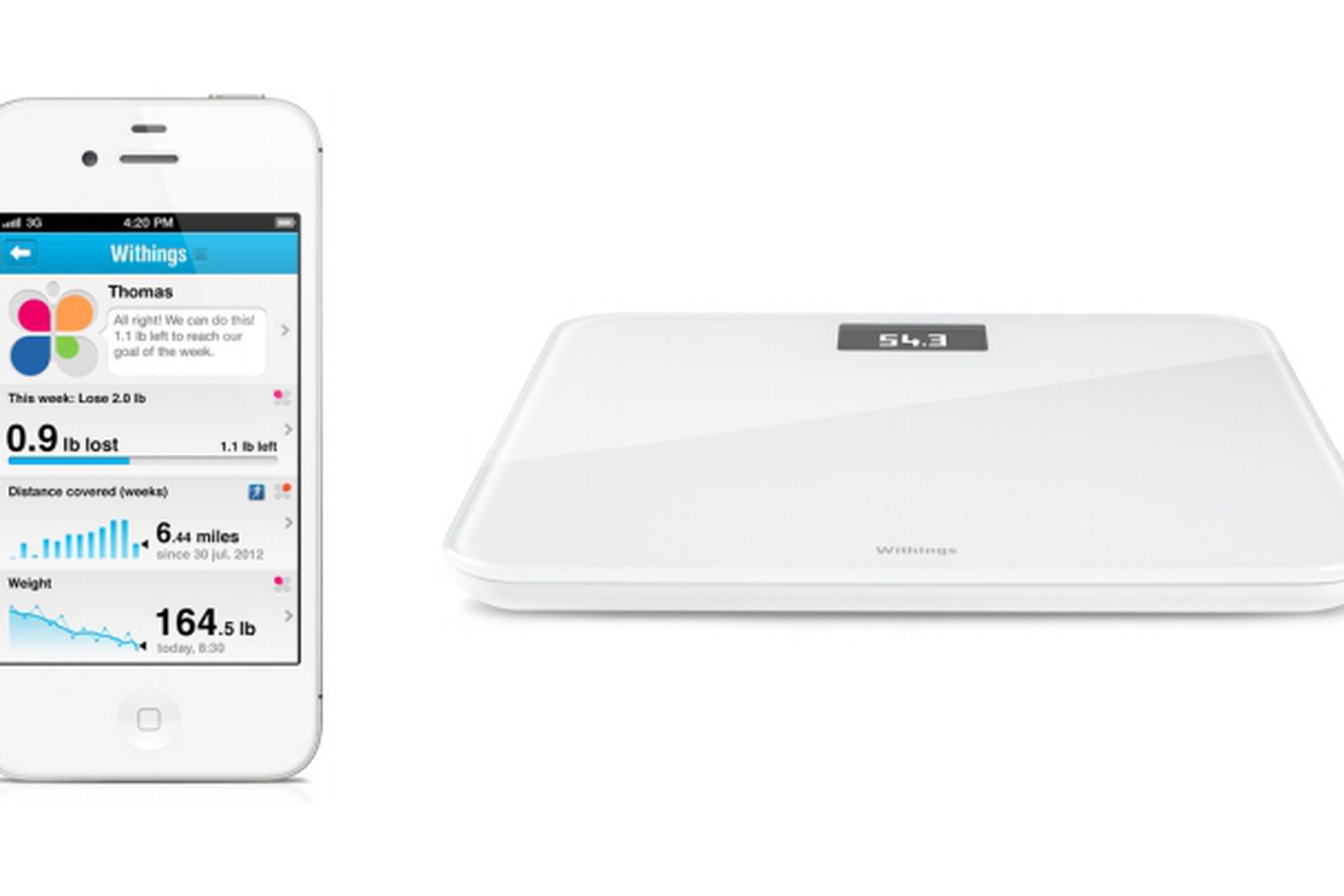 Withings app and scale