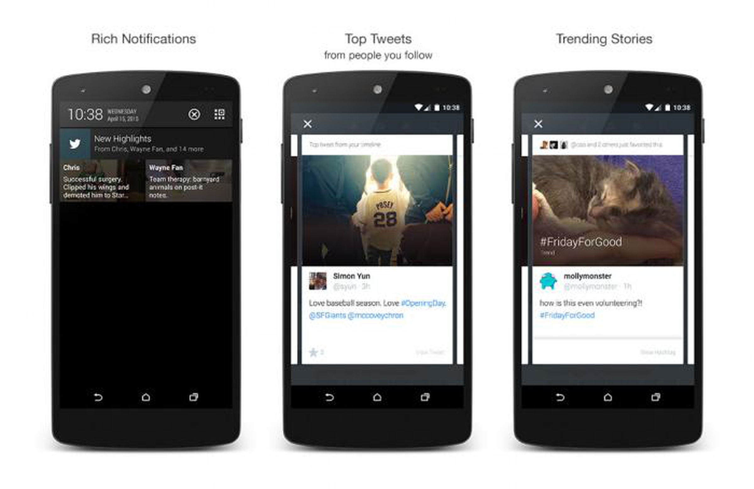 Twitter highlights Android