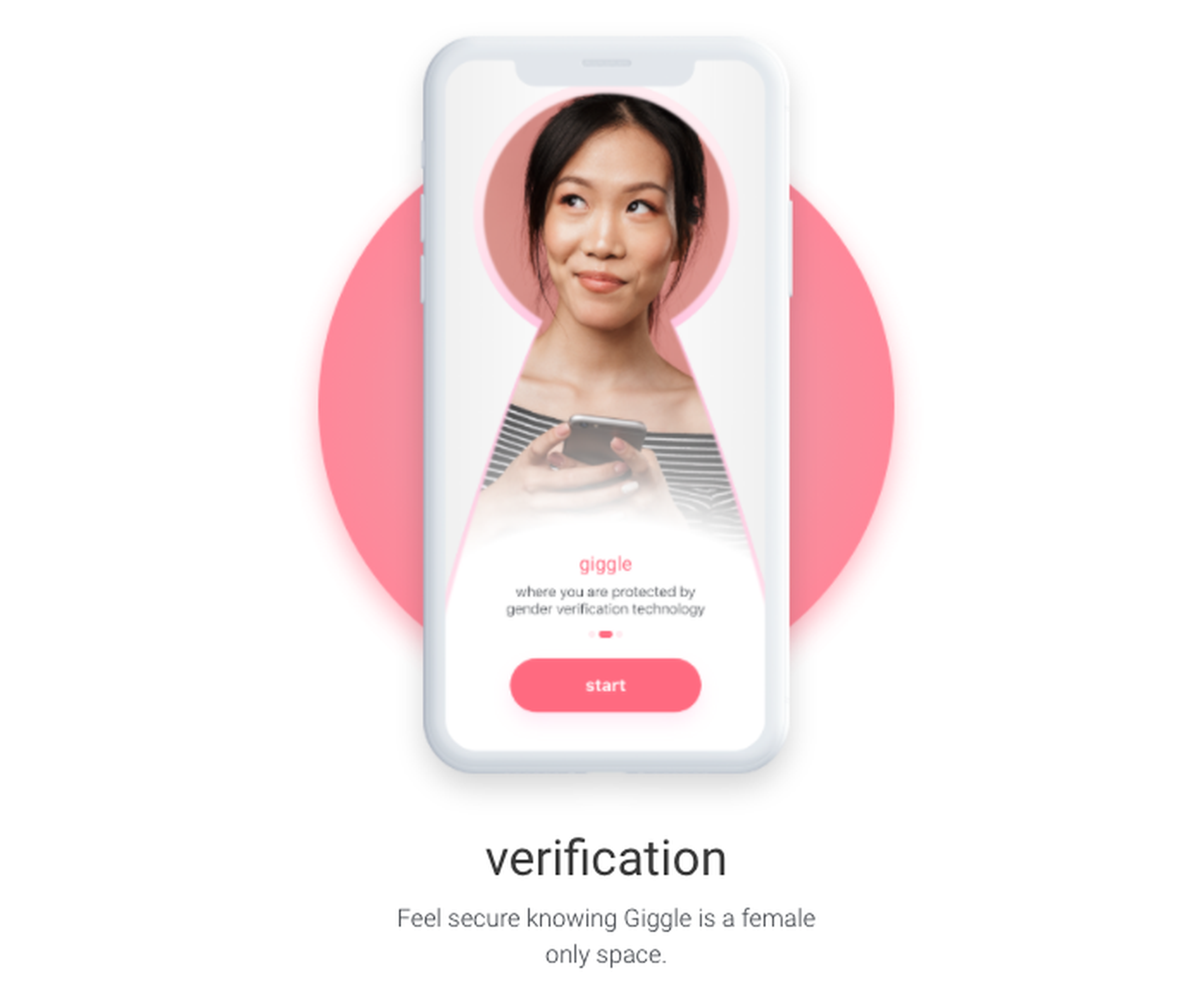 Giggle is a “girls-only” social app that attempts to verify that users are female using selfies. 