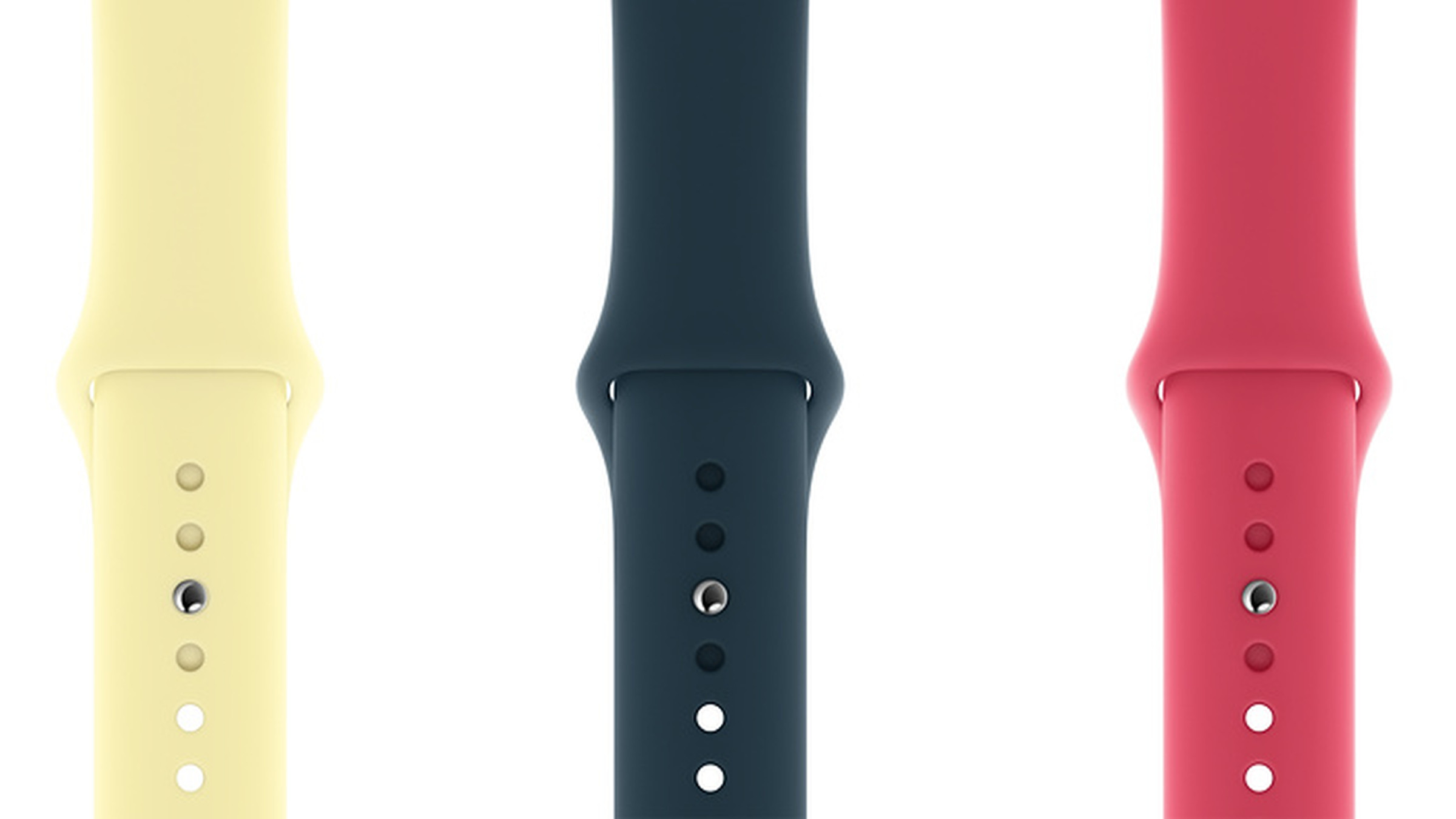 Straps for the Apple Watch are also available in the new colors.