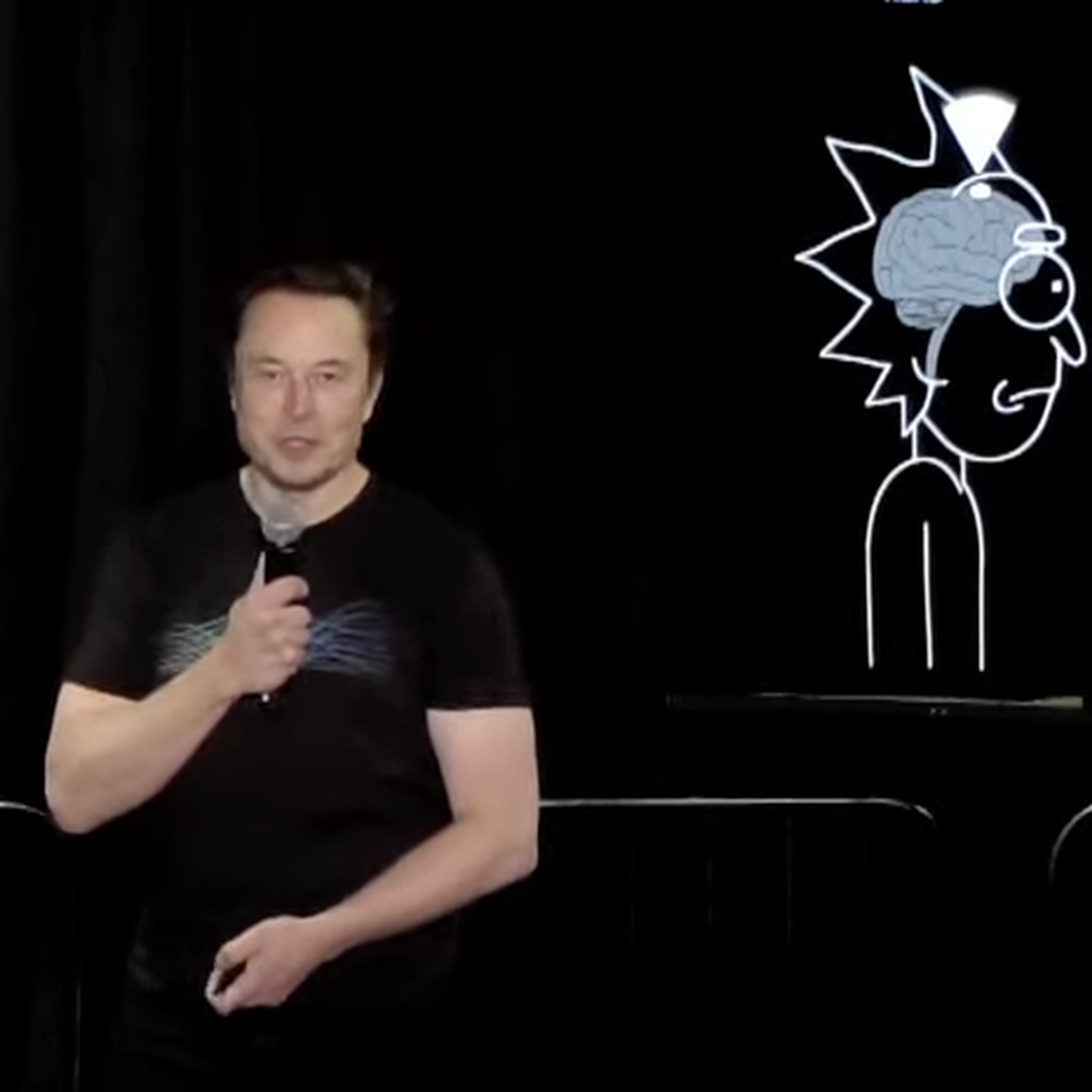 Elon Musk speaking at the Neauralink 2022 event
