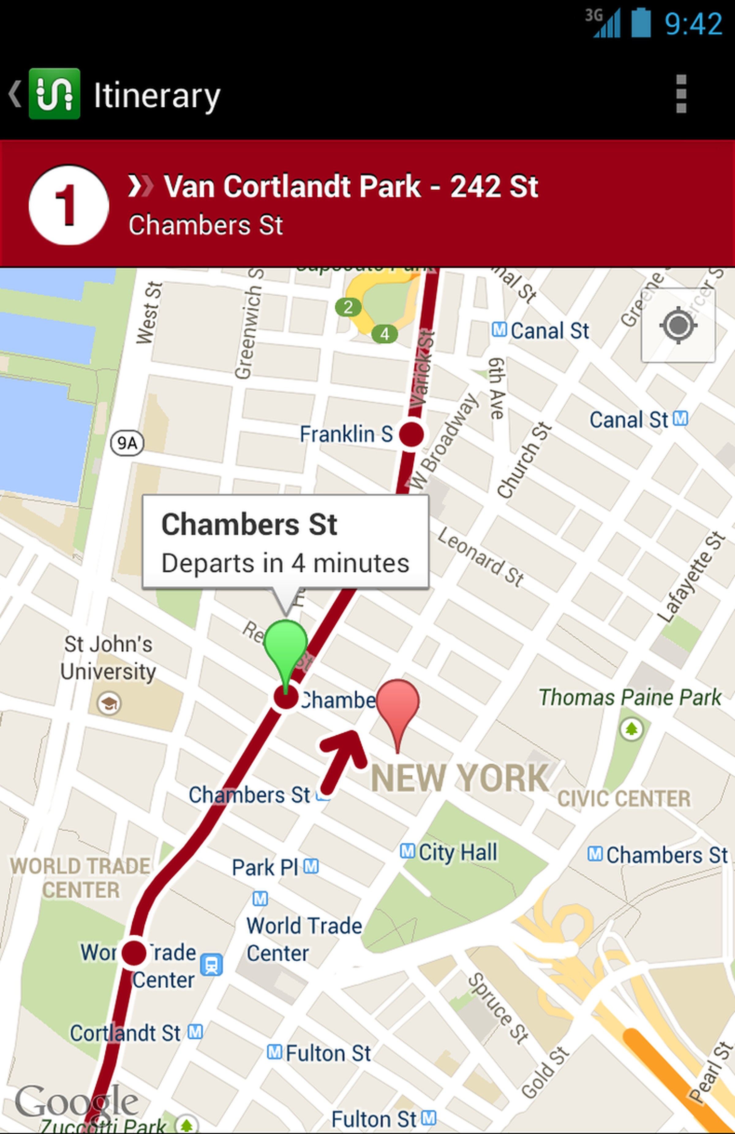 Transit for Android screenshots