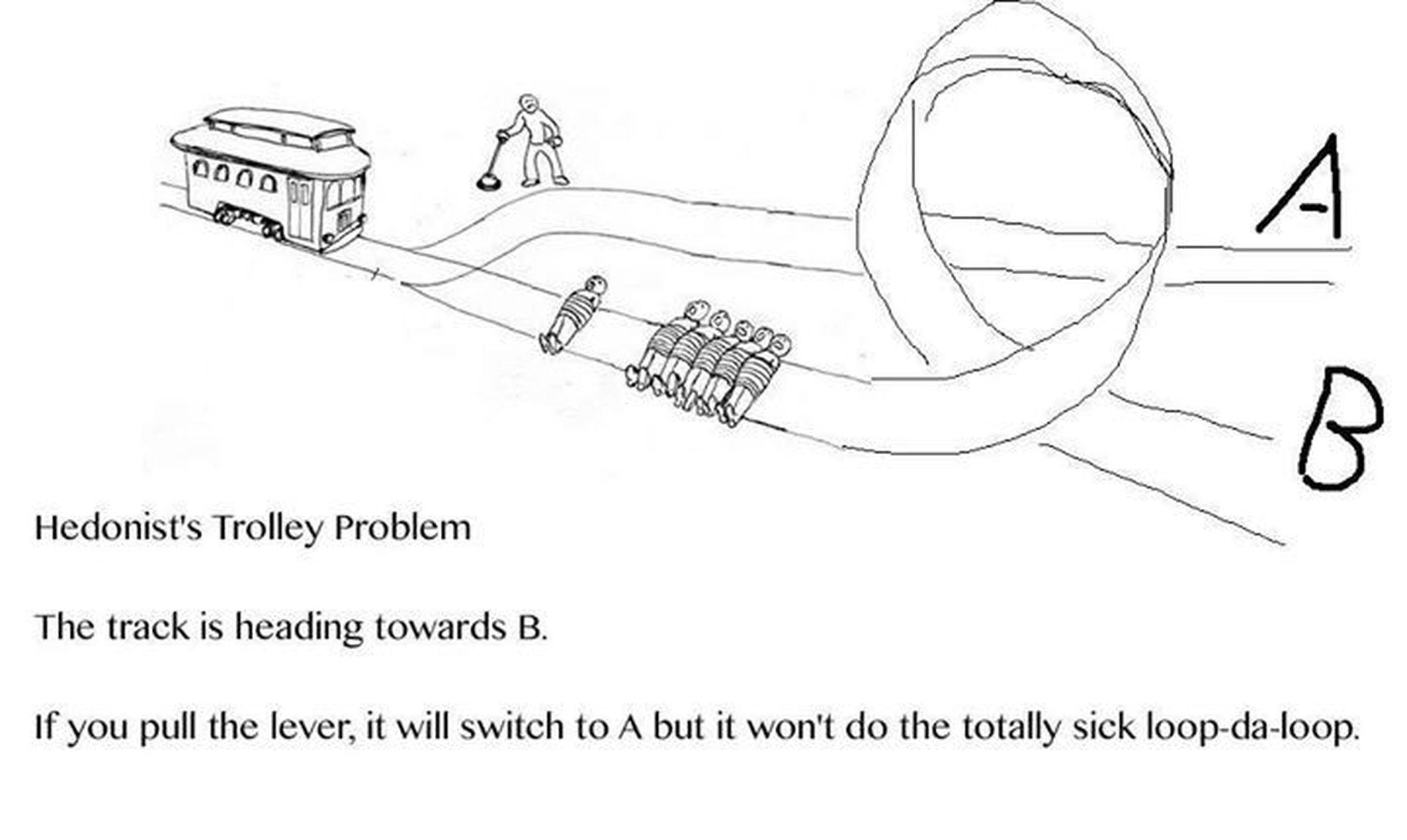 Hedonist's Trolley Problem