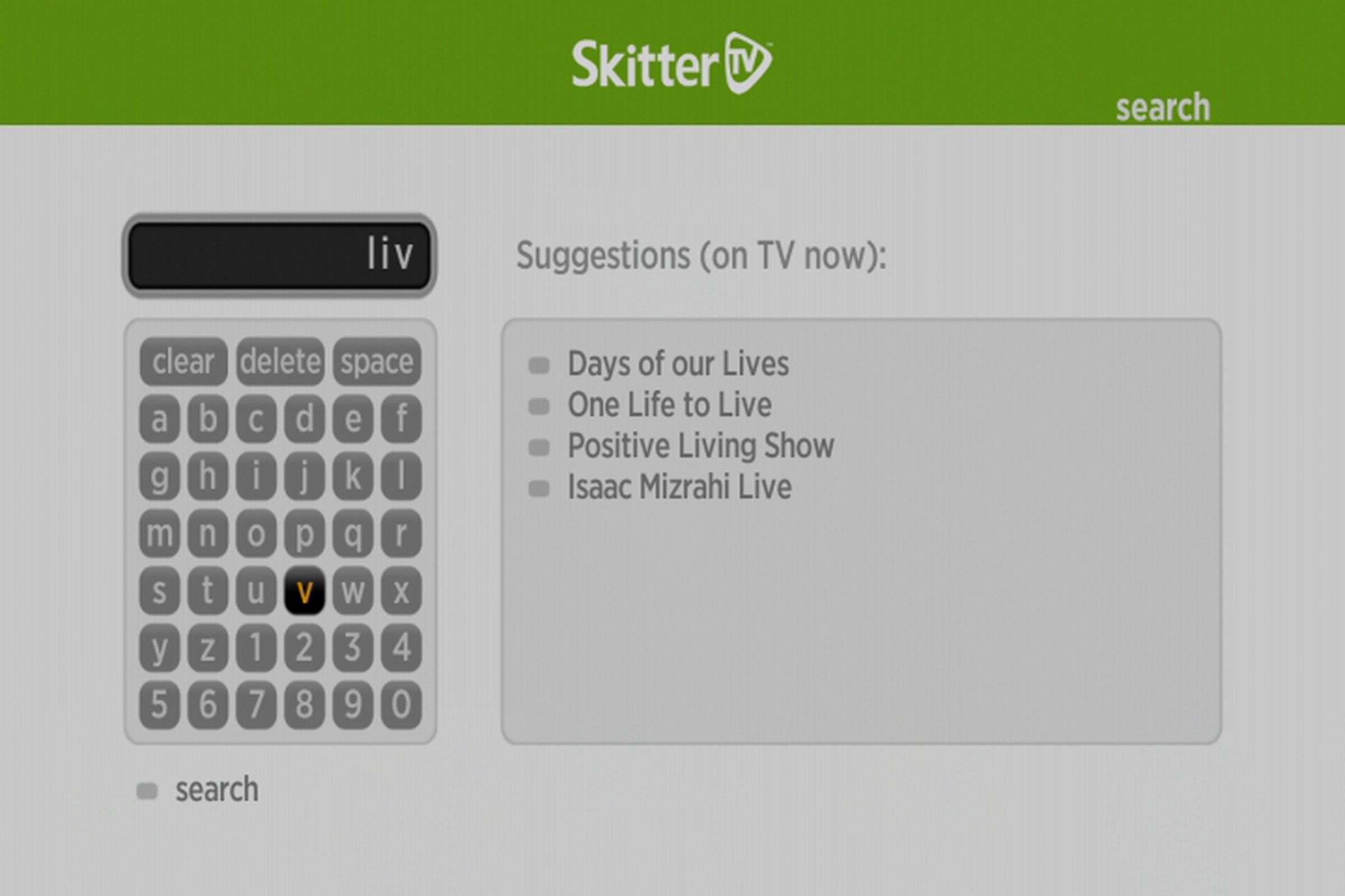 Skitter TV for Roku and WD TV screenshots