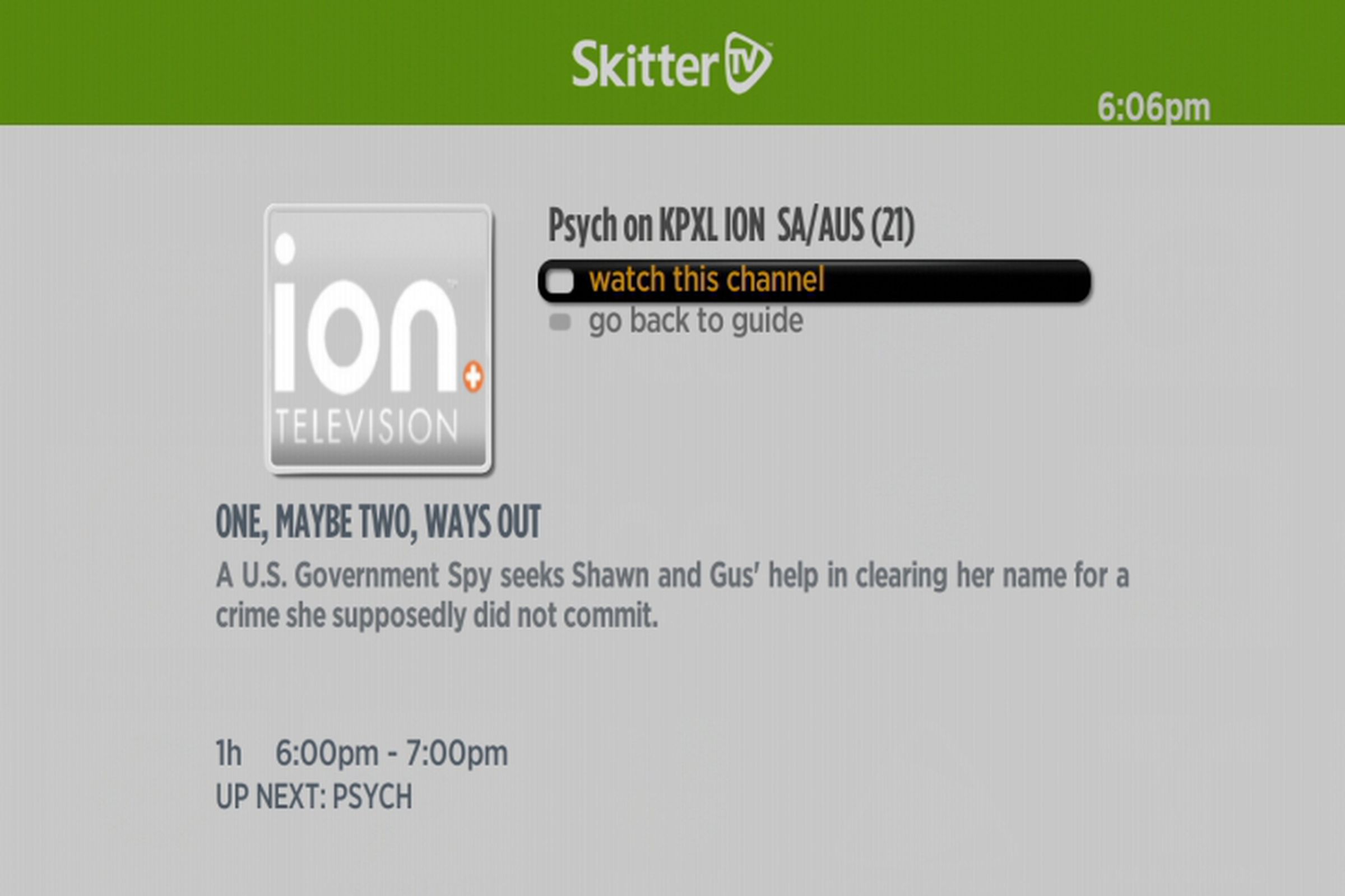 Skitter TV for Roku and WD TV screenshots