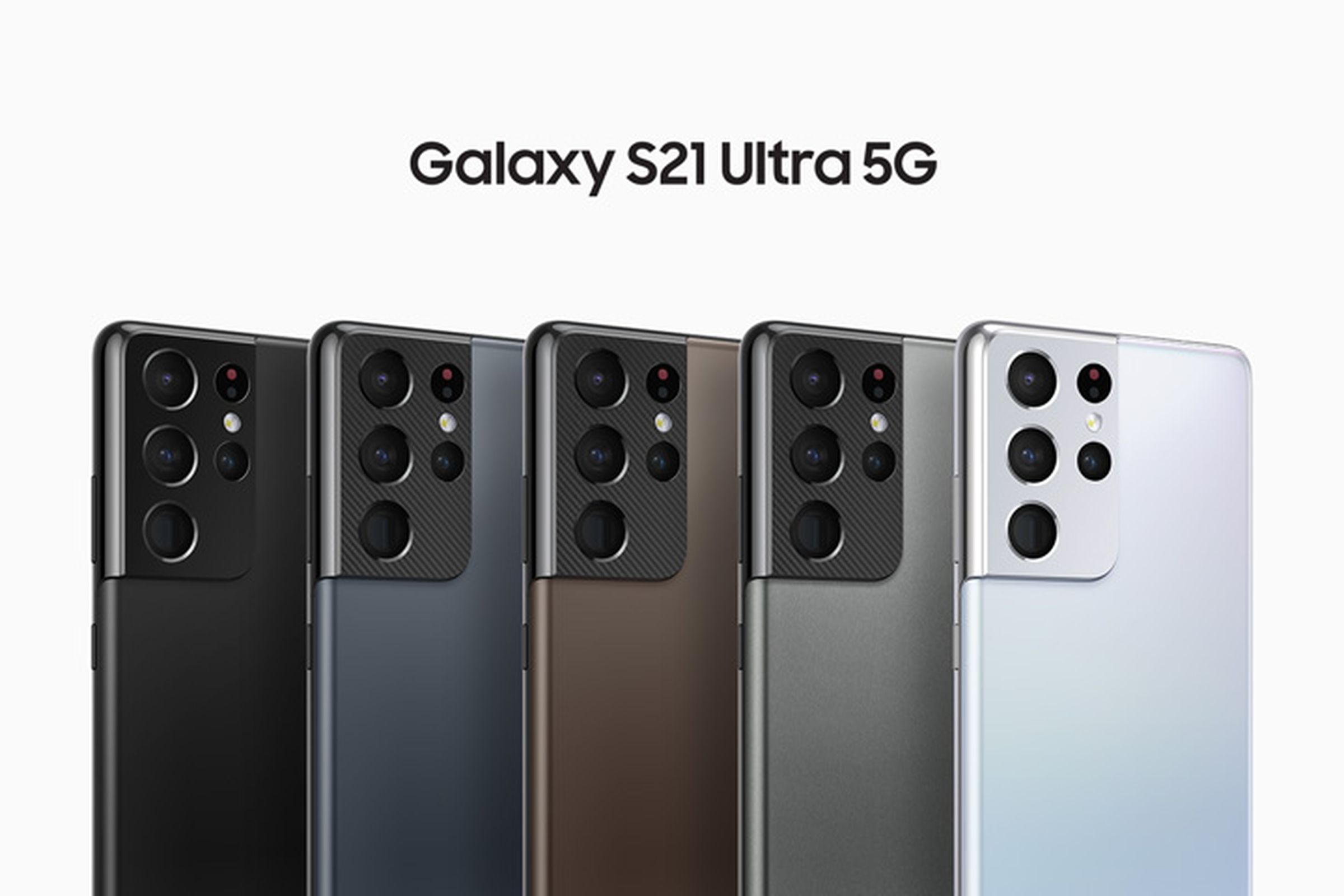 The Galaxy S21 Ultra lineup.
