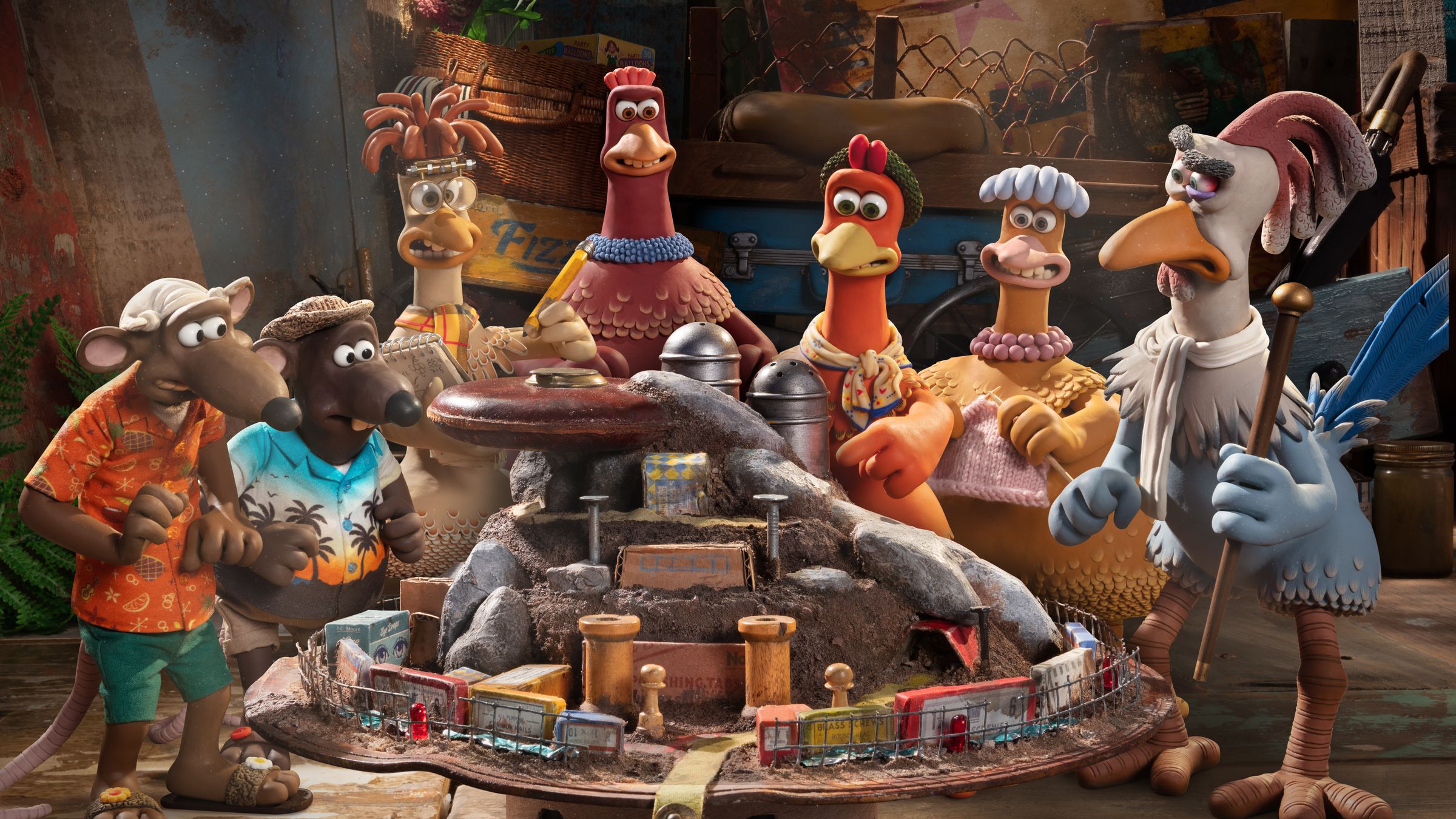 A still image from Chicken Run: Dawn of the Nugget.