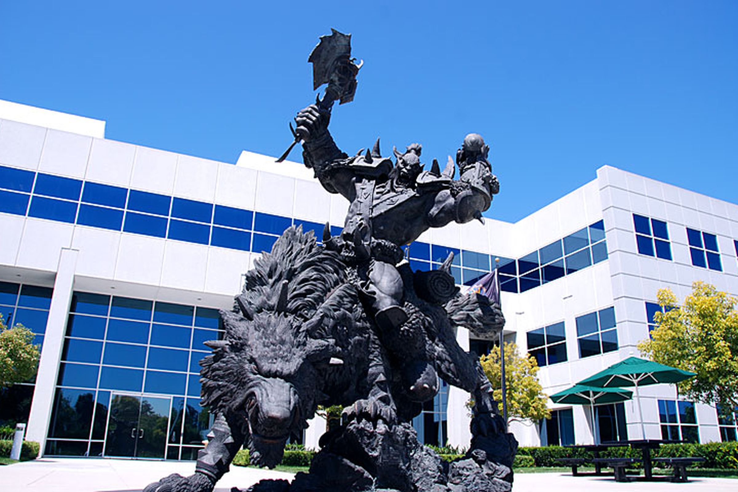Blizzard Orc statue