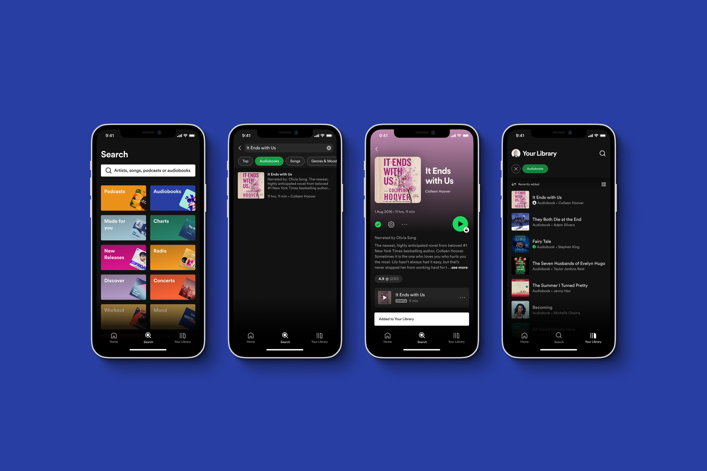 Spotify is launching audiobooks within the app.