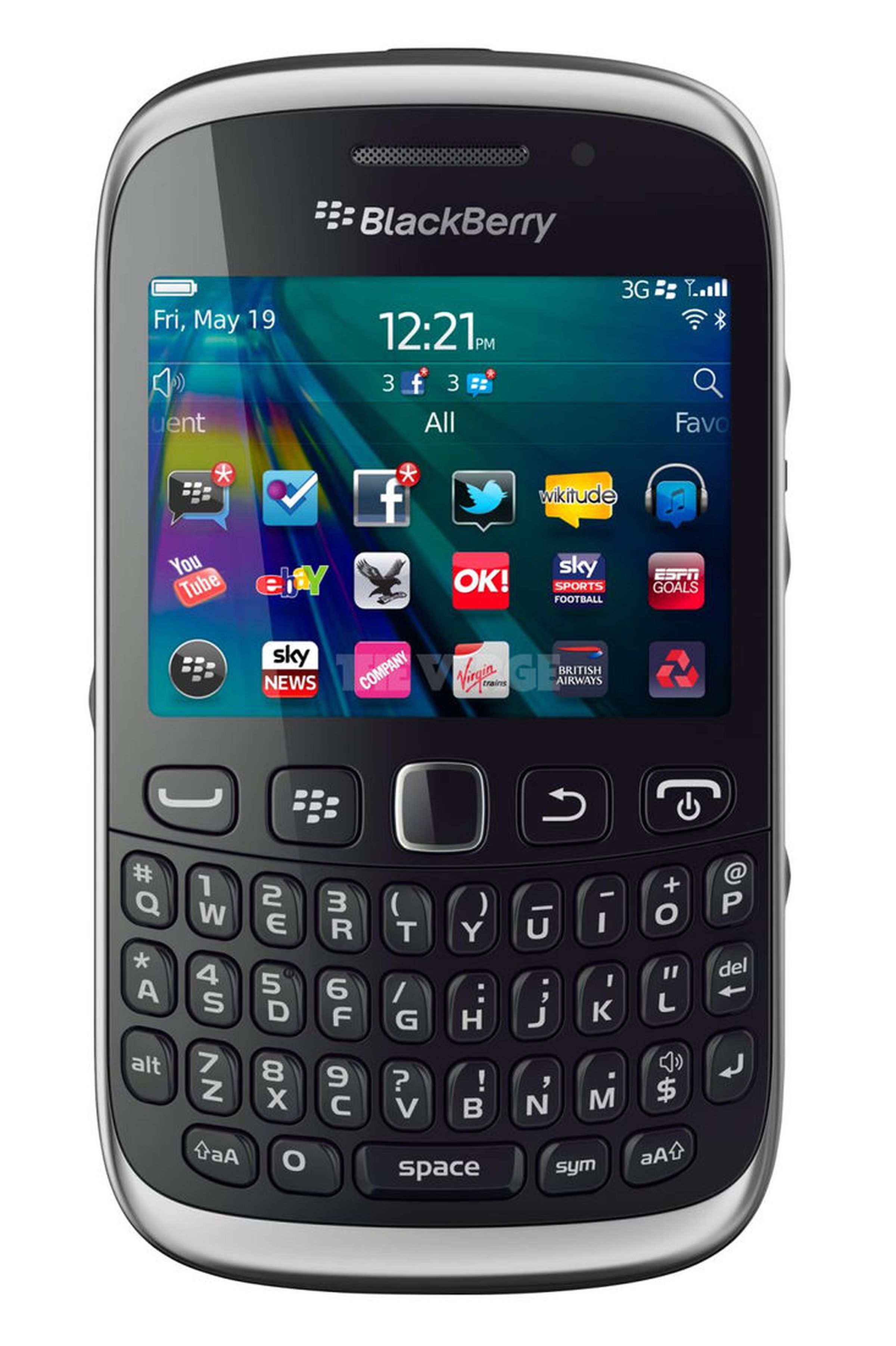 BlackBerry Curve 9320 revealed in press images