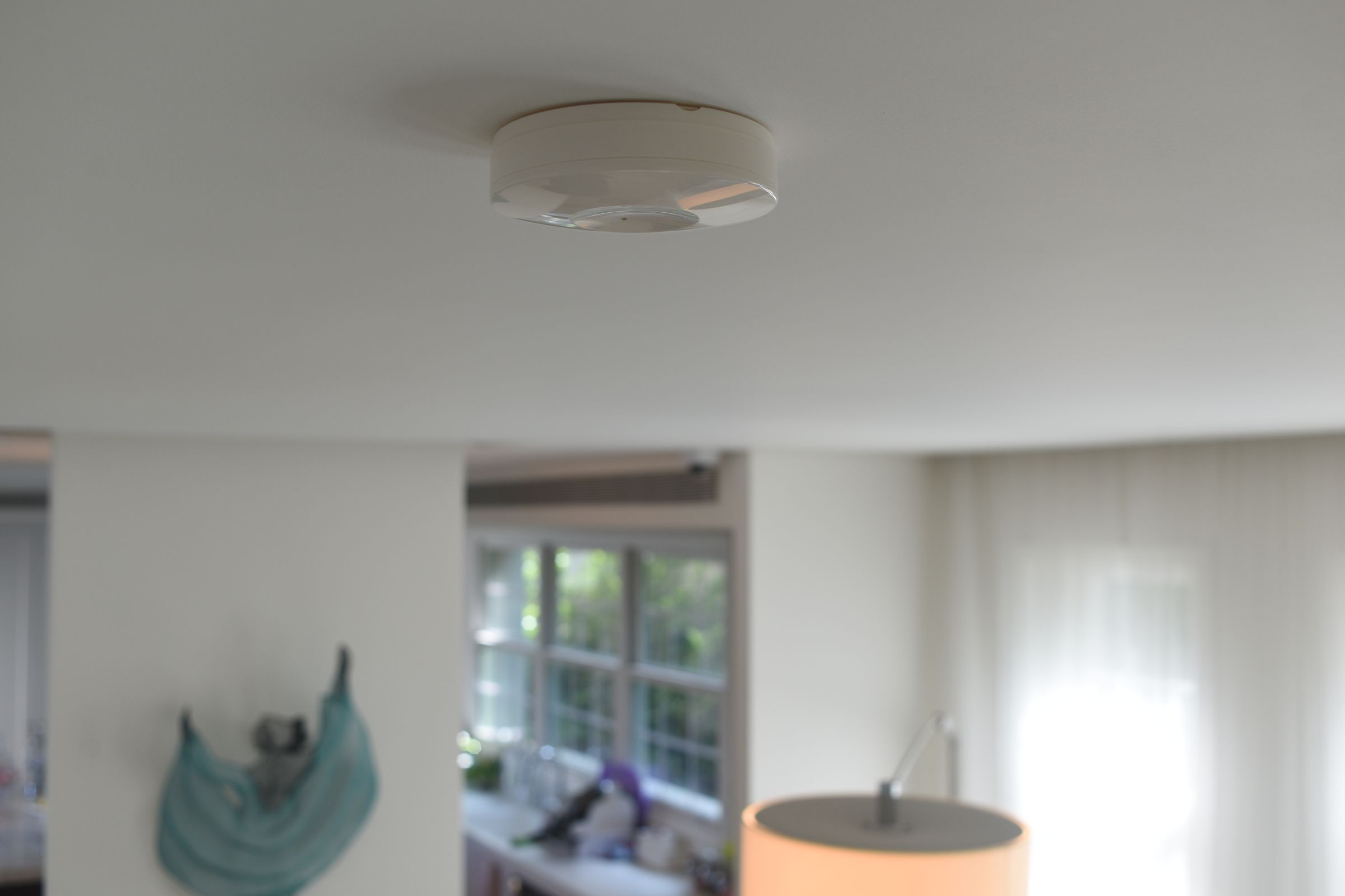 A RoomMe Personal Location Sensor (PLS)  installed in a home.