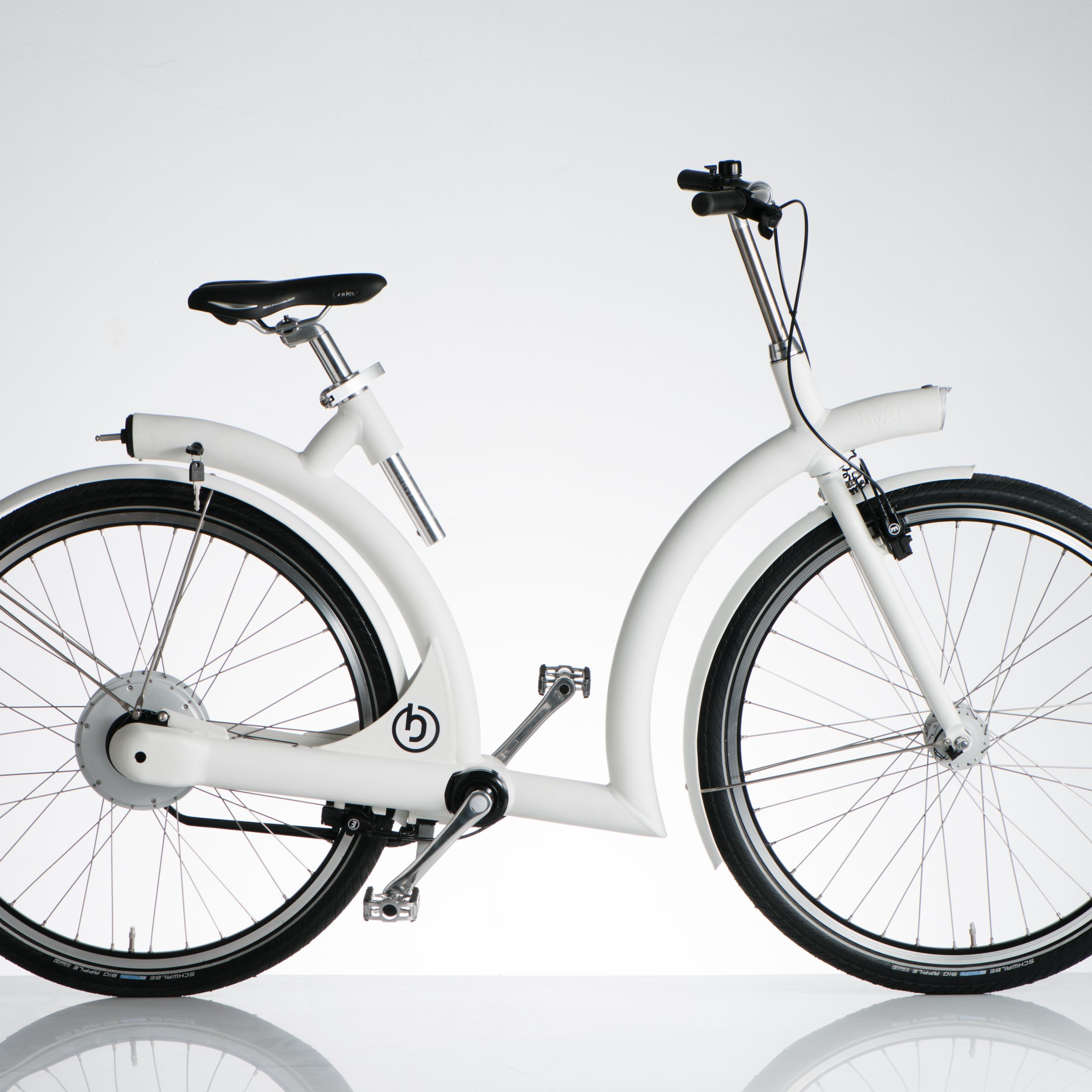 The 2019 production model of the Byar Volta electric bike.