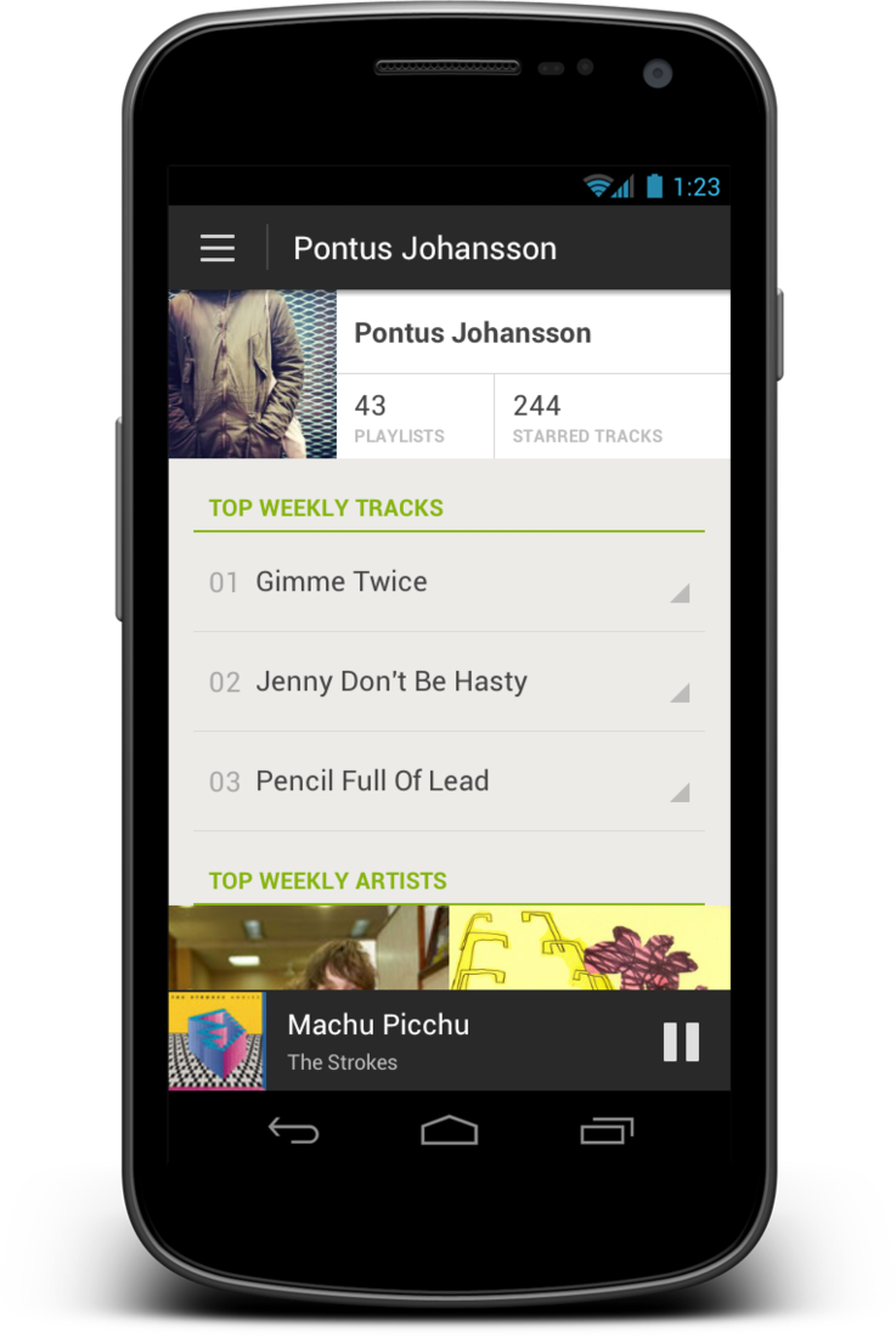 Spotify for Android 4.0 screenshots